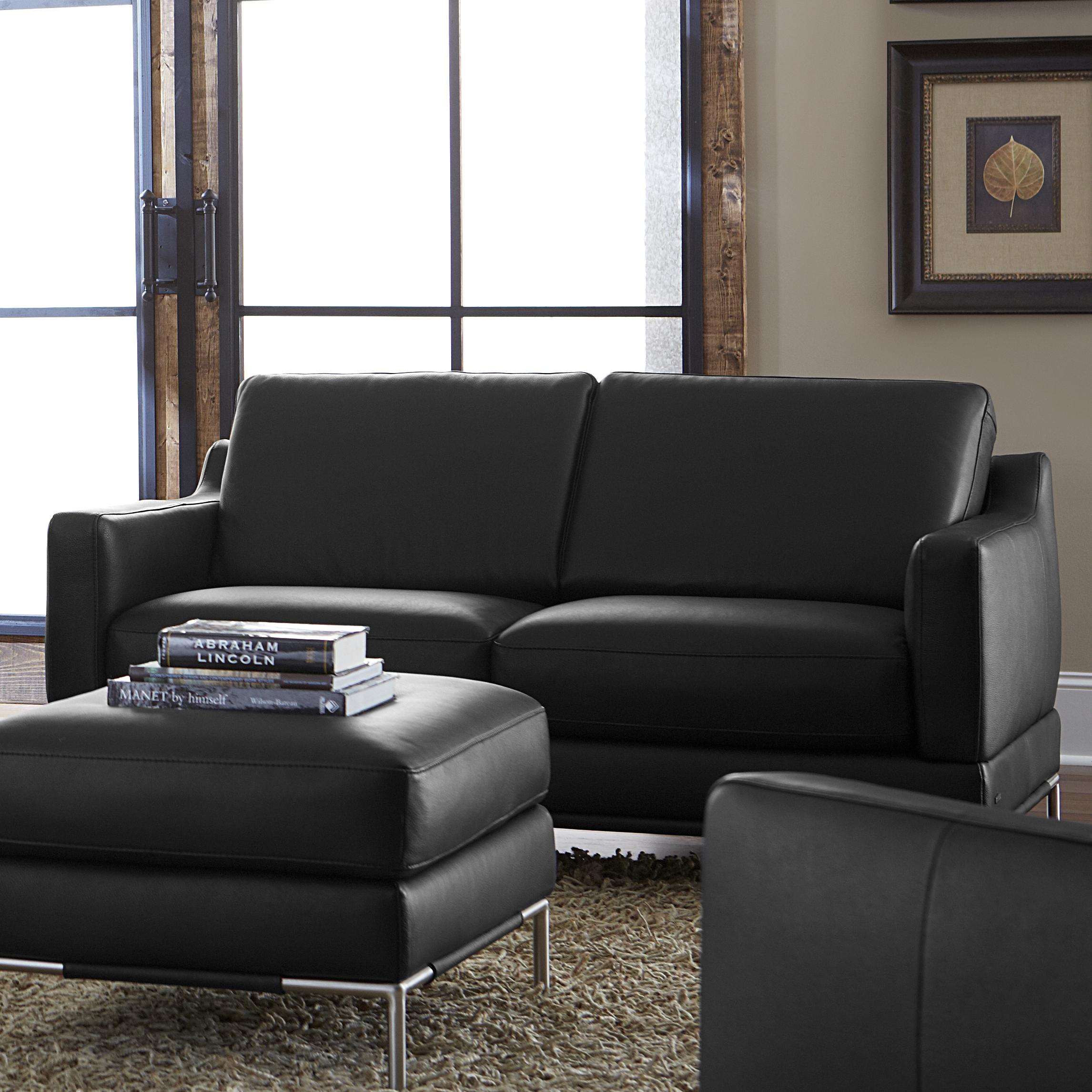 Natuzzi Editions 100 Italian Leather B754 235 Contemporary