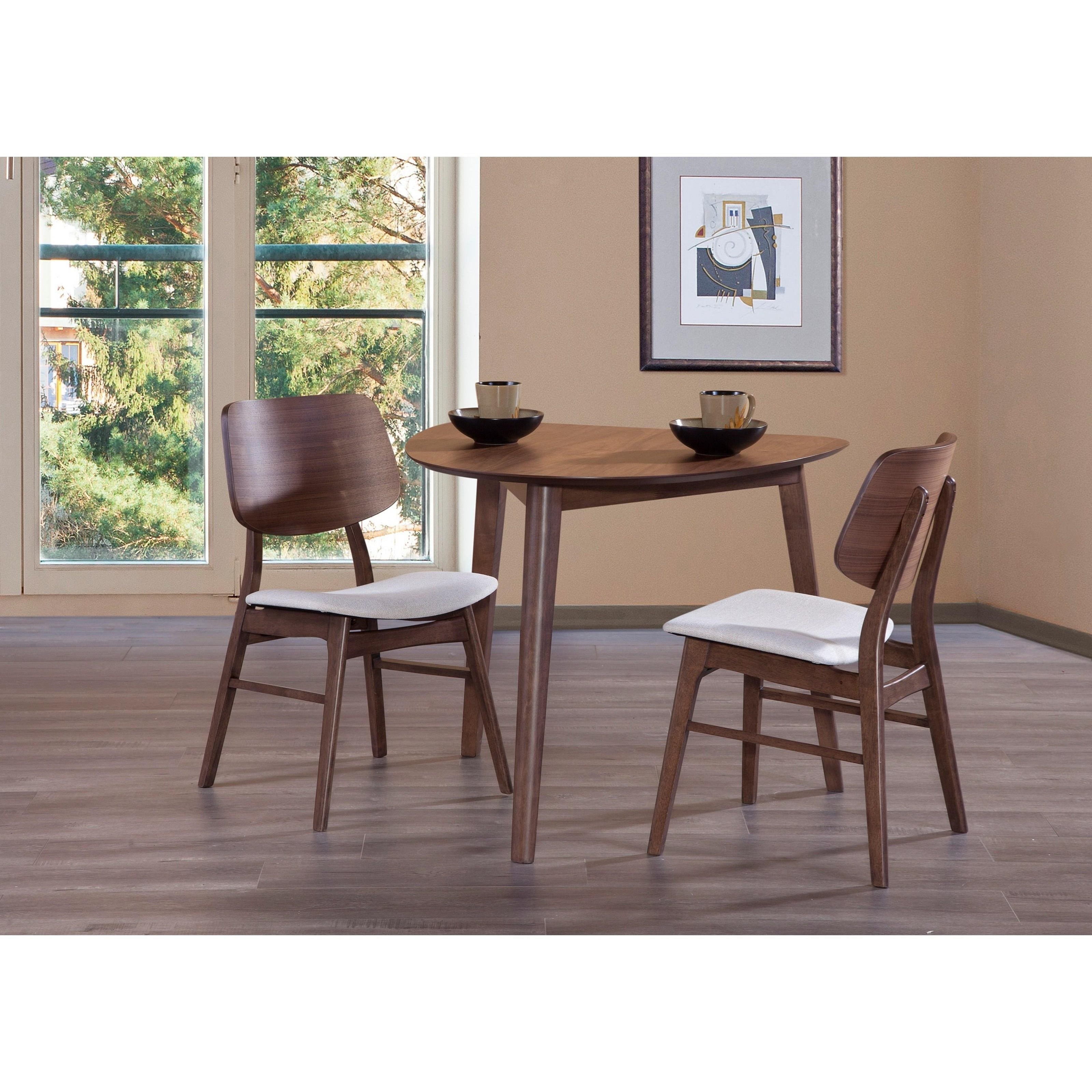Oscar walnut 3 store piece dining set