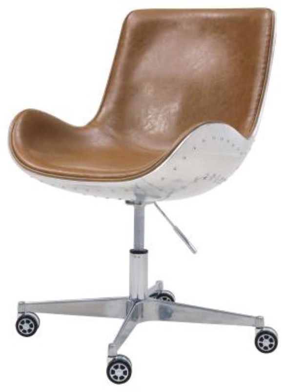 Caramel leather desk hotsell chair
