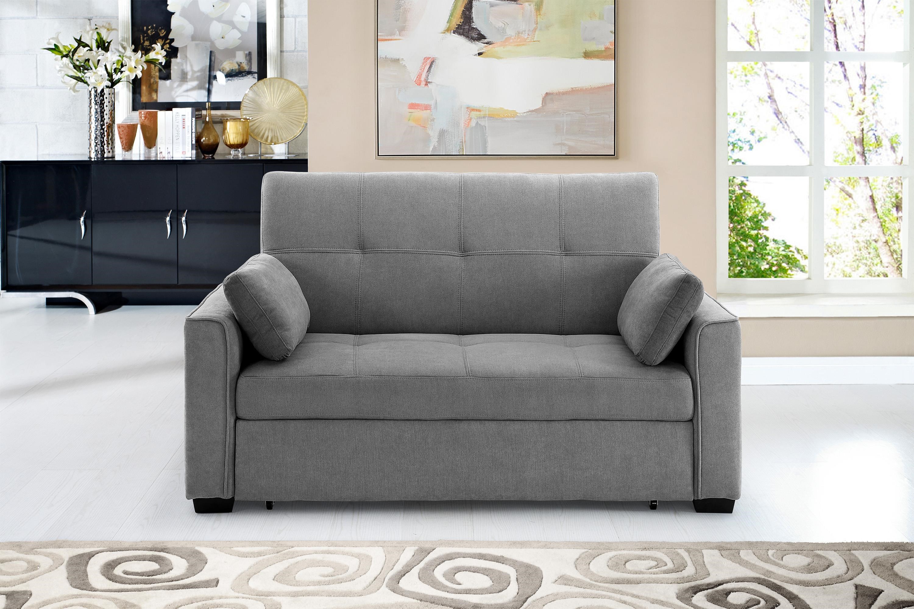 Night Day Furniture Nantucket SS NAN QEN LGY ARM LGY Sleeper