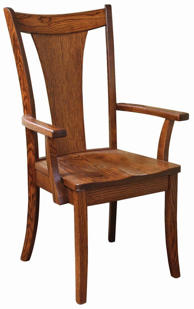 Oakland Wood Falcon Falcon AC Customizable Solid Wood Dining Arm