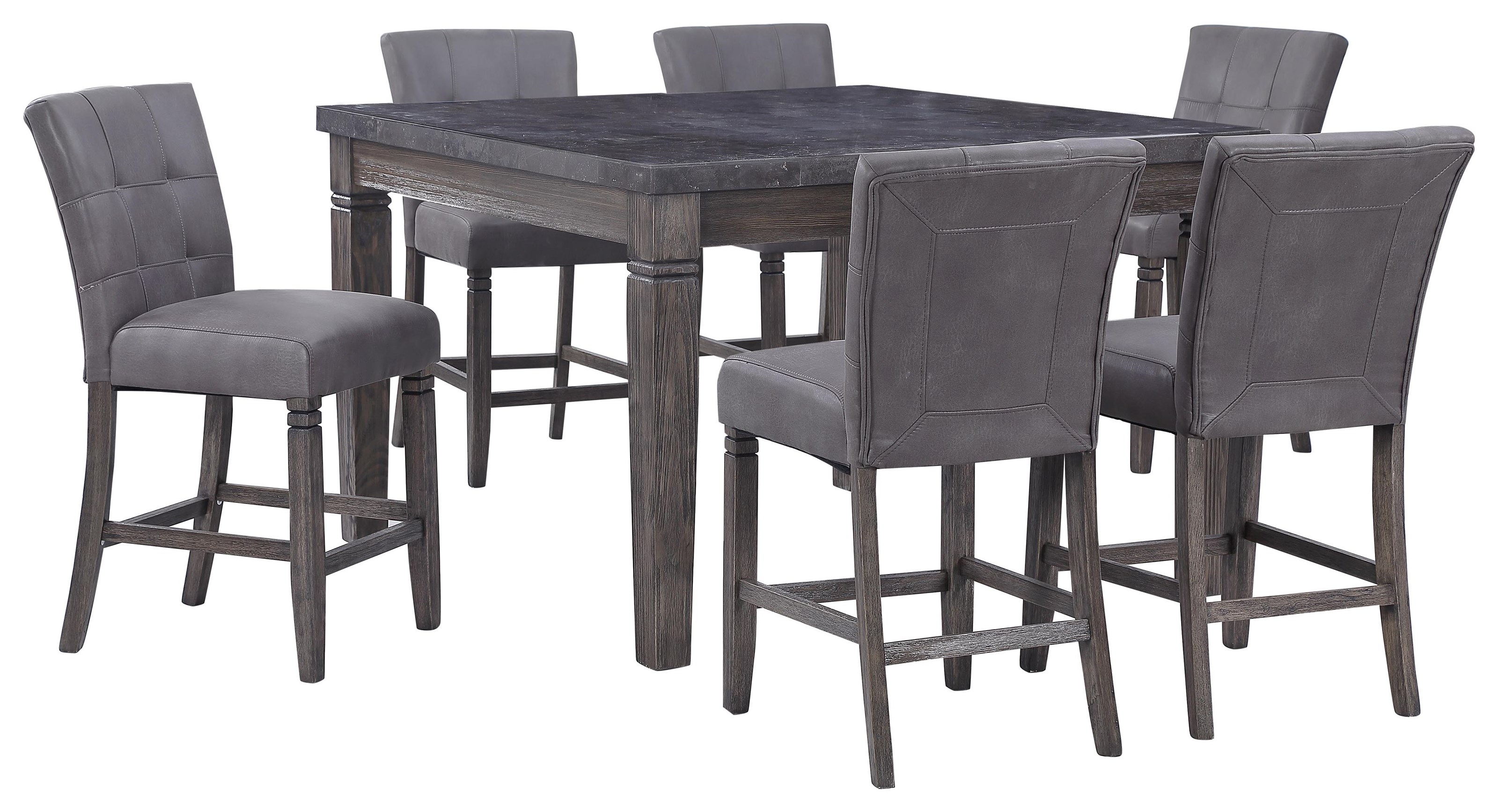 9 piece square 2025 counter height dining set