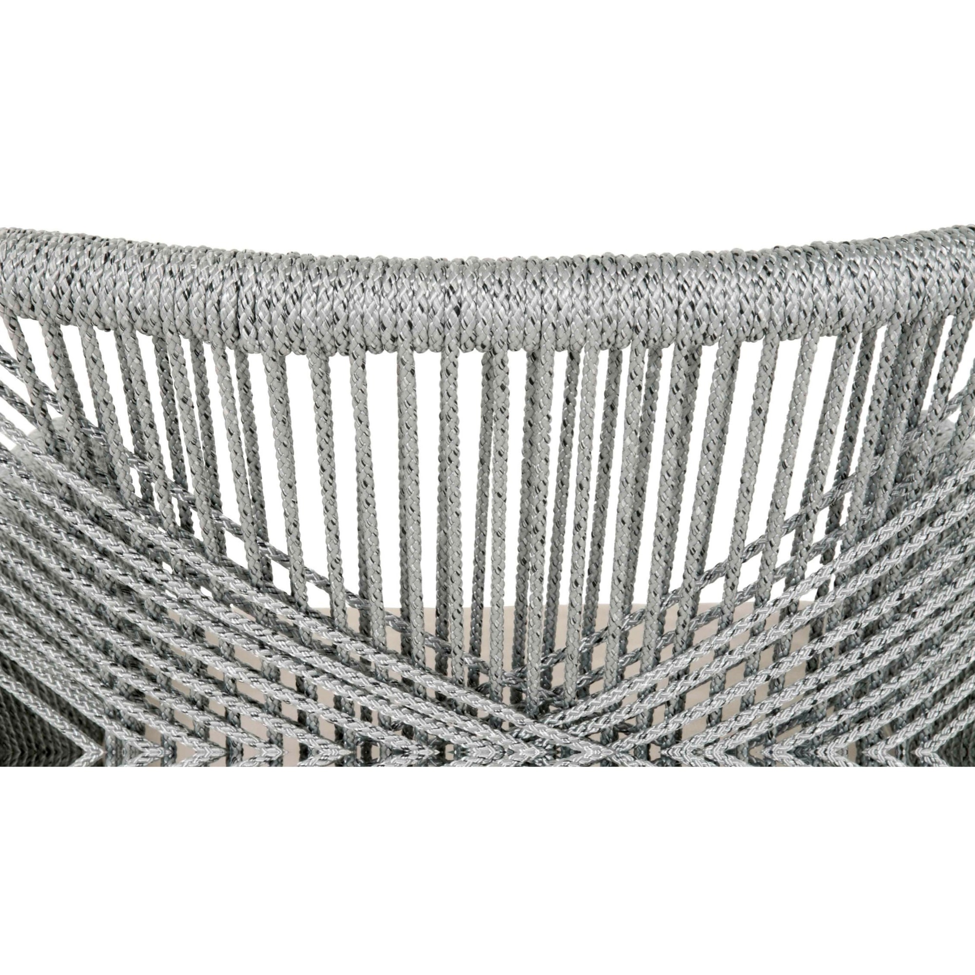 Essentials for Living Woven 6809KD.PLA/LGRY Loom Rope Weave Arm Chair