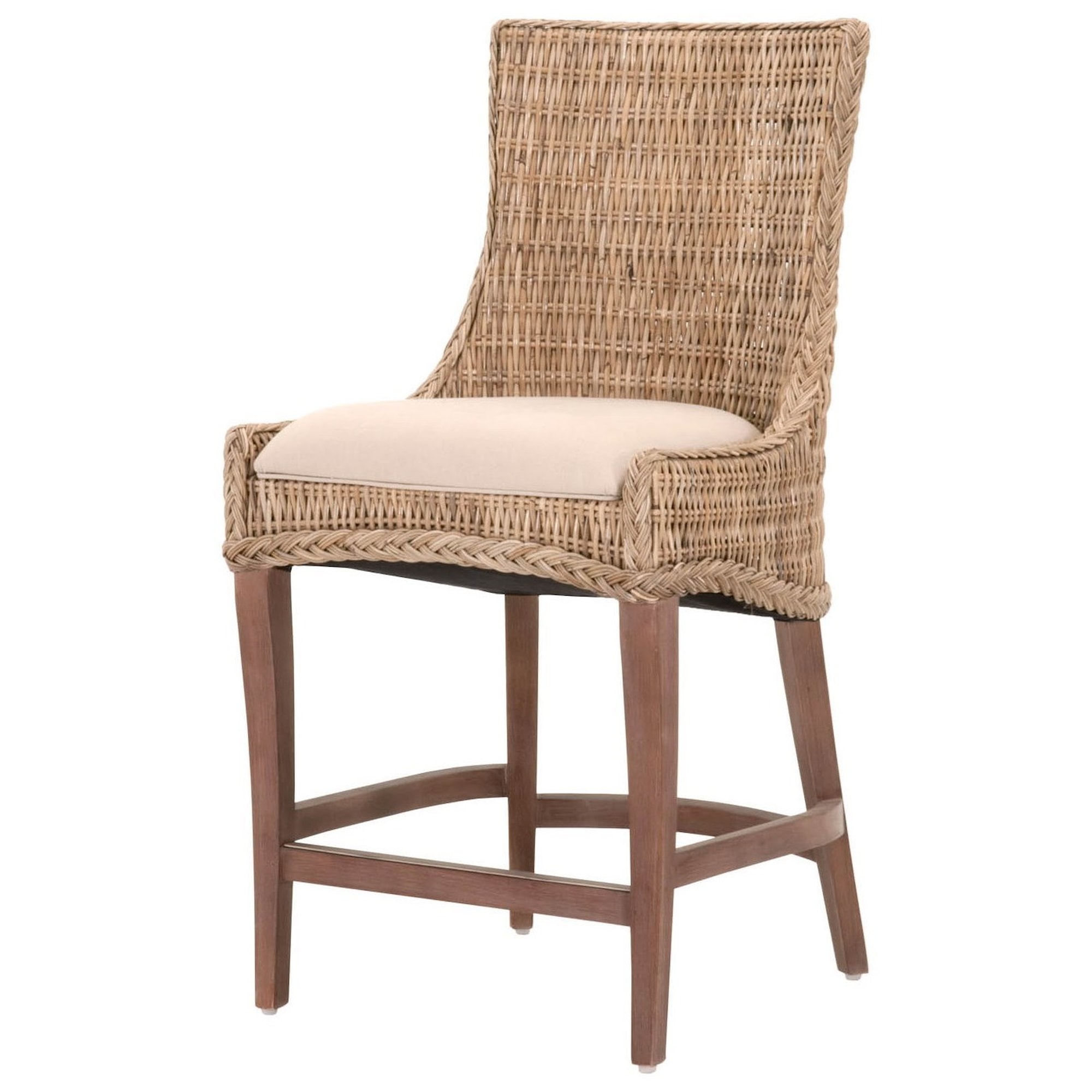 Essentials for Living Woven 6814CS.GKU/LGRY Greco Woven Counter Stool