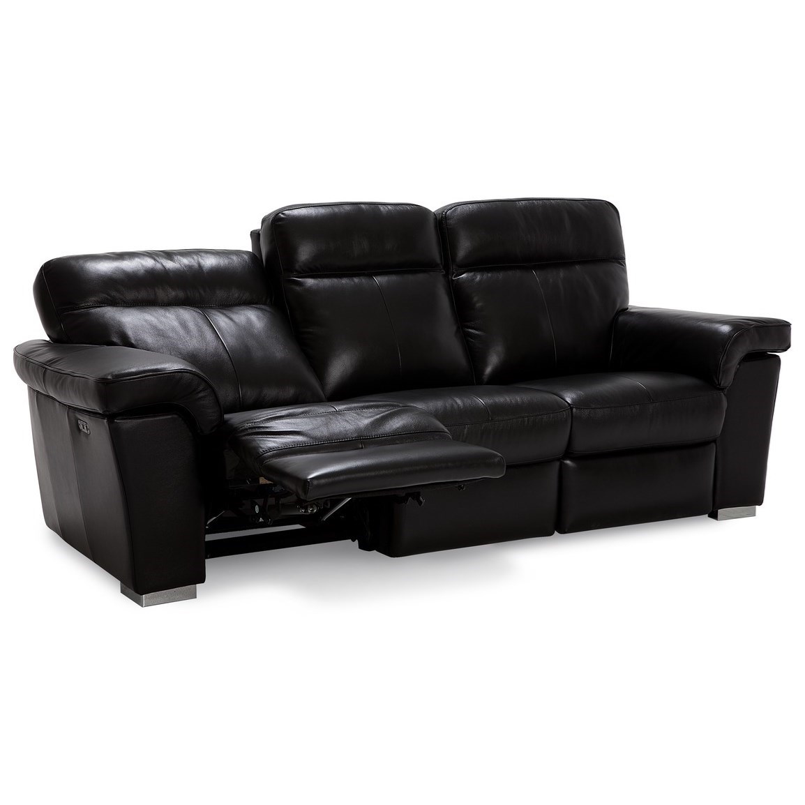Jordan leather top powered recliner sofa