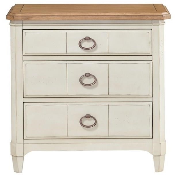 Millbrook 3 drawer hot sale bedside