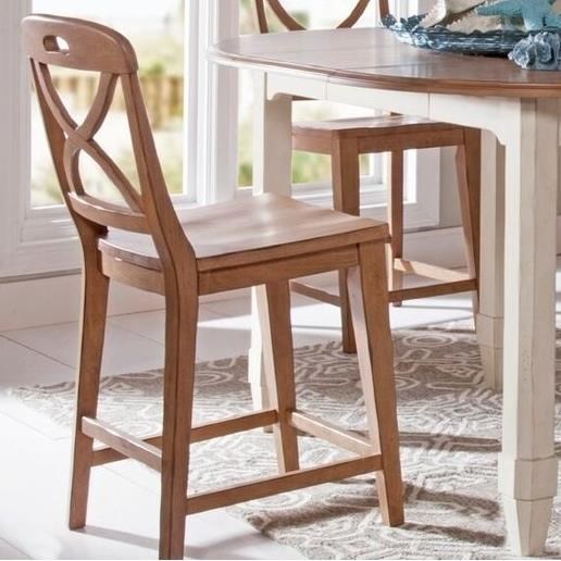 Double x store back counter stools
