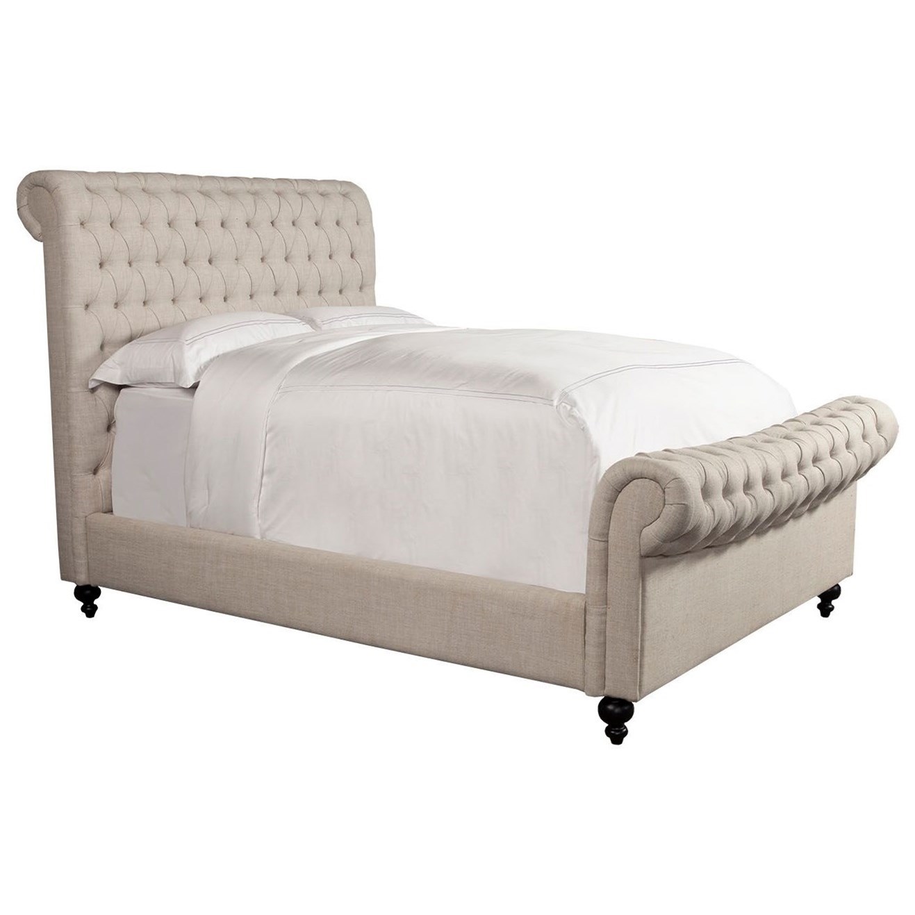 California king deals upholstered sleigh bed