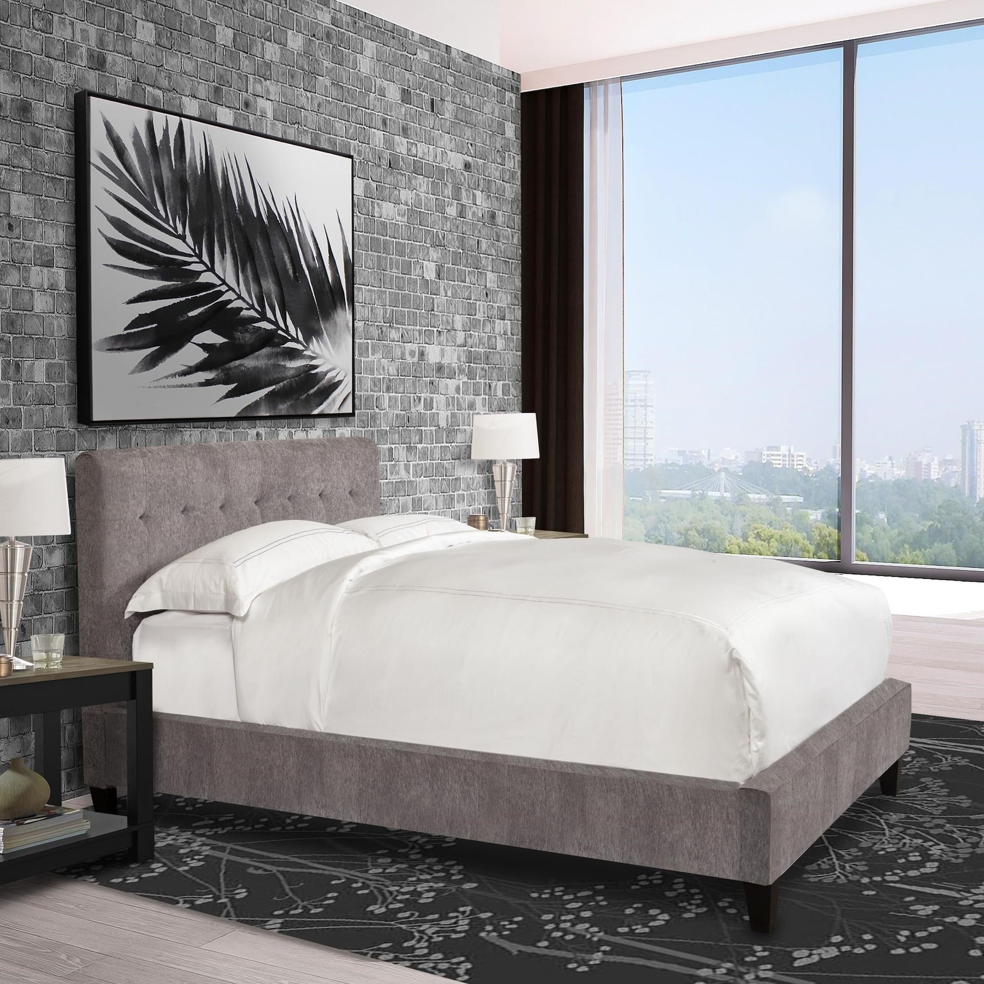 Parker Living Jody BJOD80002COR Contemporary Queen Upholstered Bed