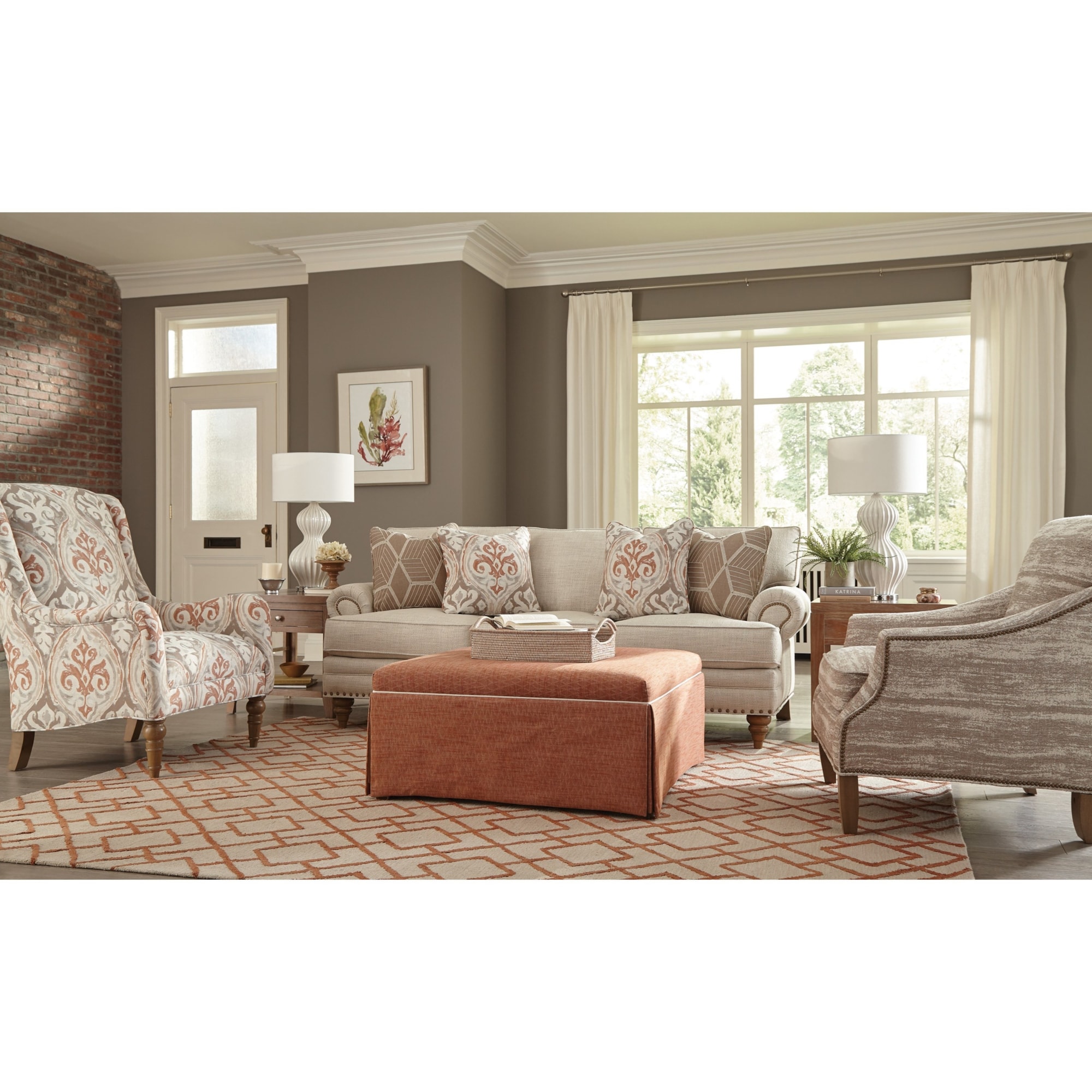 Paula Deen by Craftmaster P794650 P794650BD Traditional Sofa with
