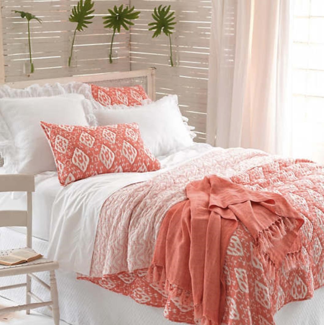 Coral throw deals
