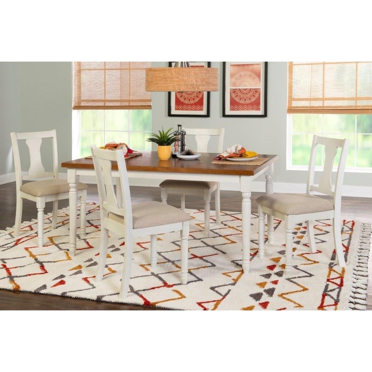 Powell Willow 19D8214BPC5 Rustic 5 Piece Dining Set A1 Furniture