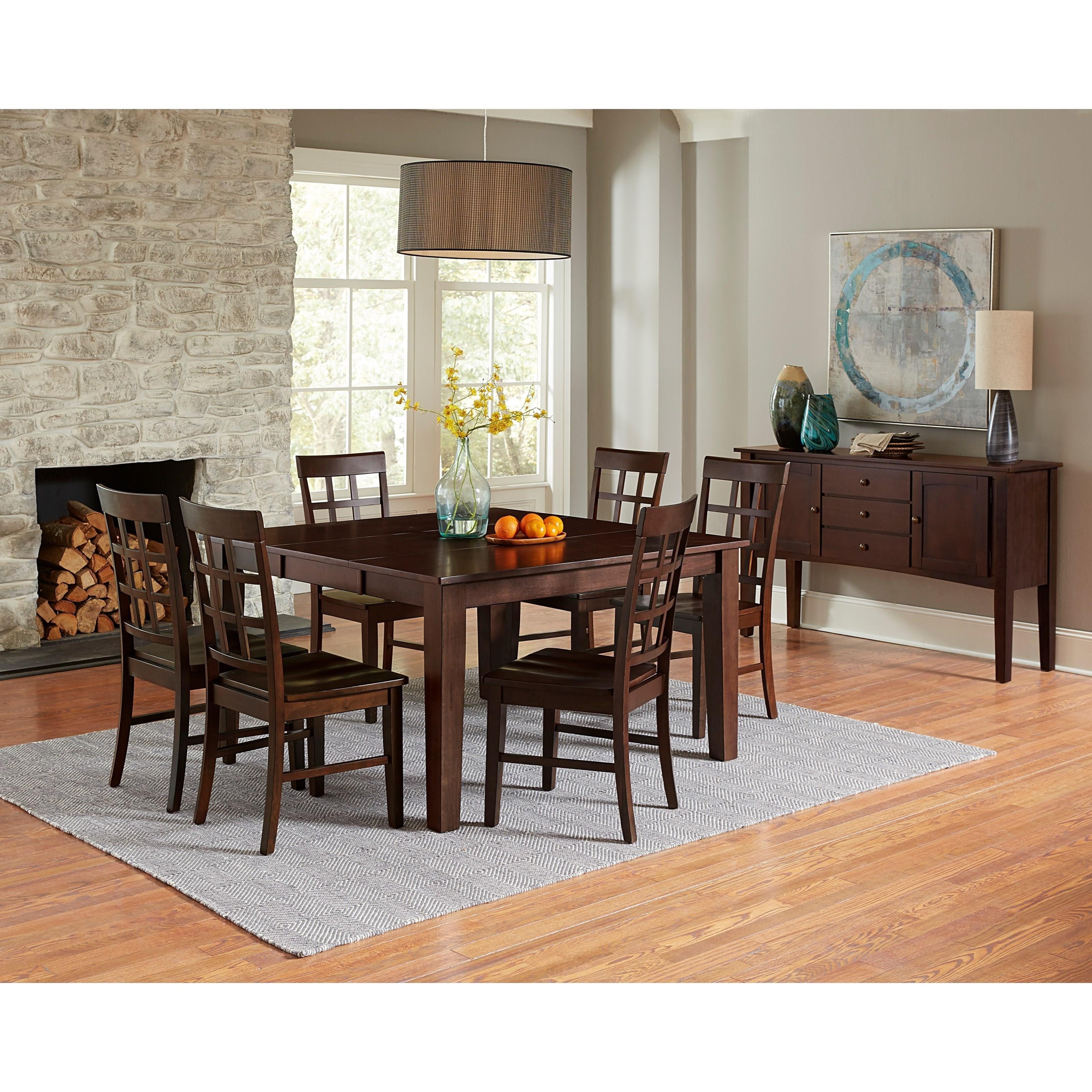 Progressive Furniture Kinston D814 10B 10T Transitional Dining Table with Butterfly Leaf Wayside Furniture Mattress Table Dining formal