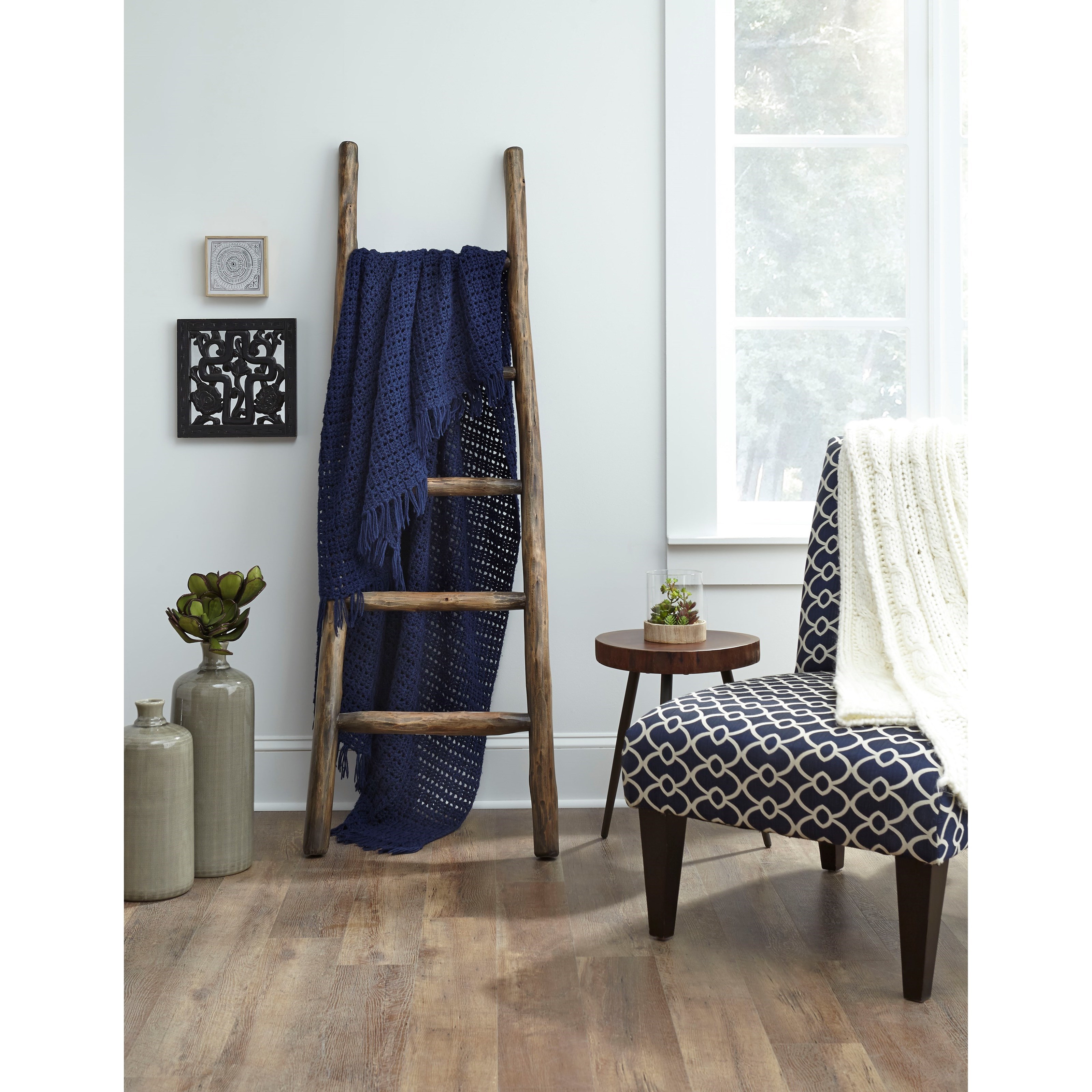 Progressive Furniture Millie A212 10F French Roast Blanket Ladder