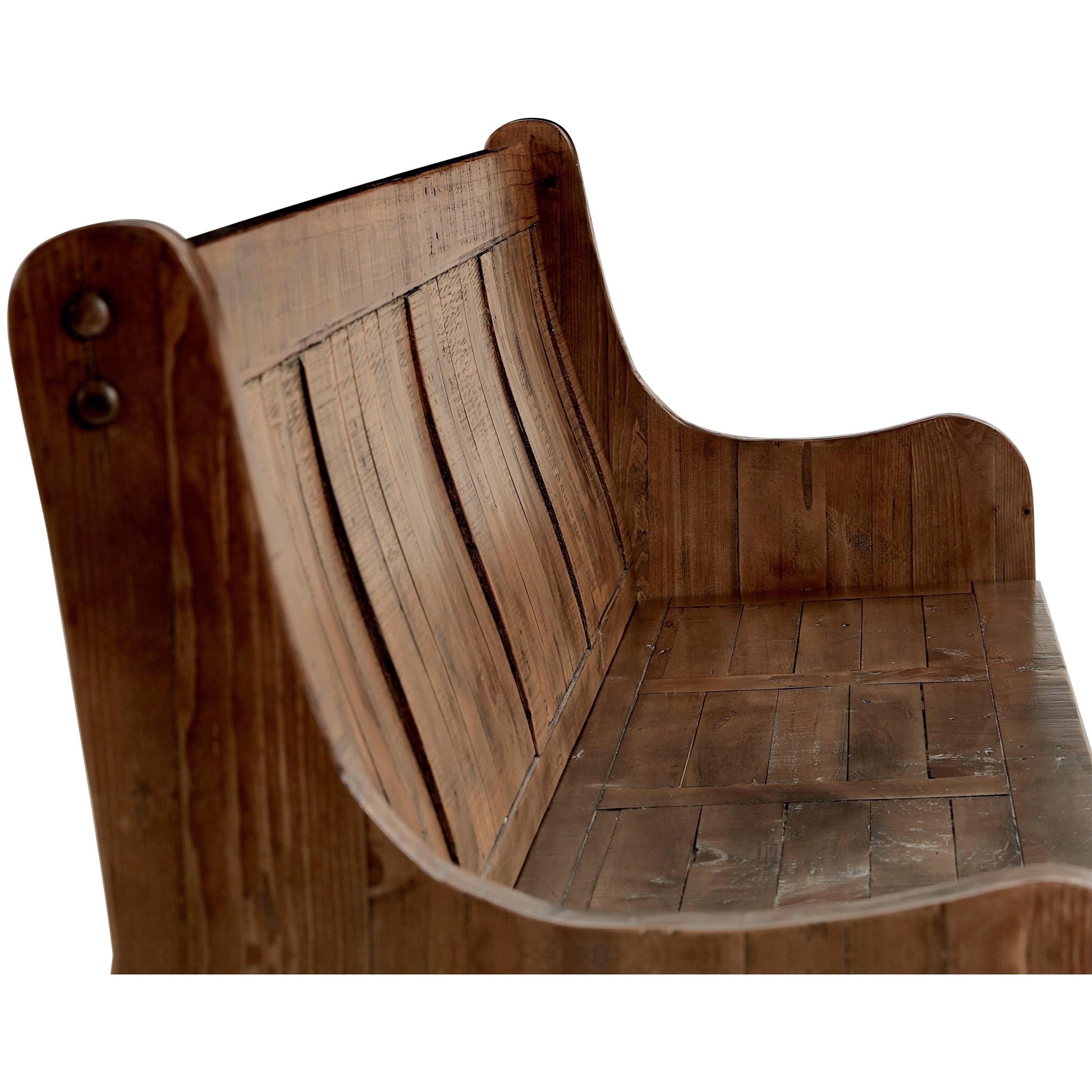 High back 2025 farmhouse bench