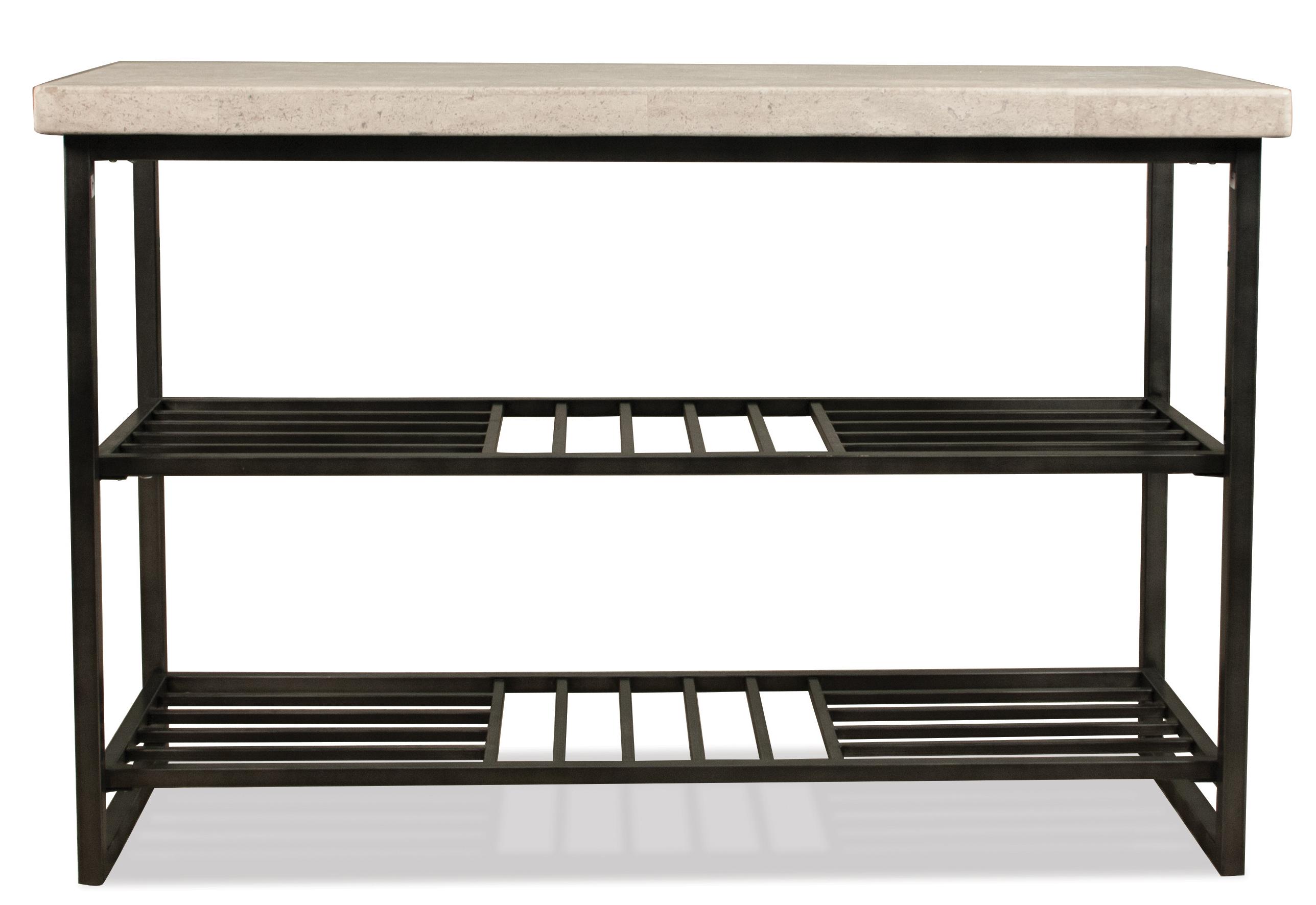 Riverside Furniture Capri 77715 Travertine Top Console Table w