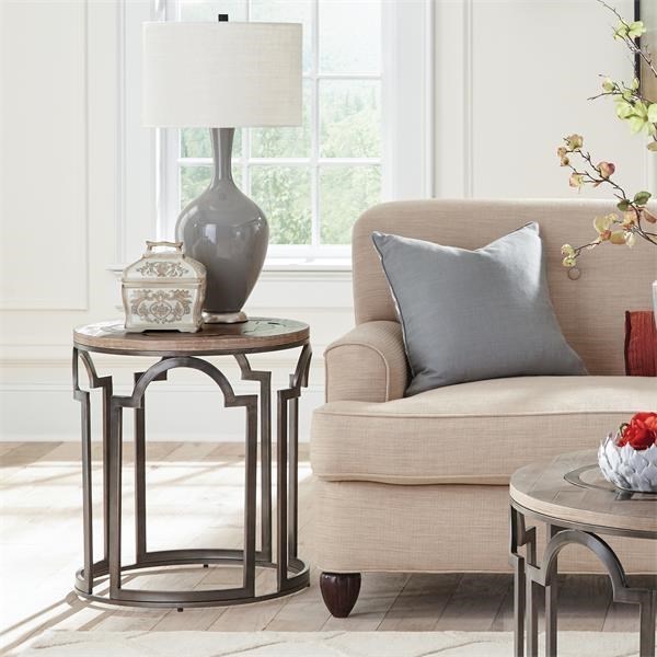Riverside Furniture Estelle 910911362 Contemporary Rustic Round