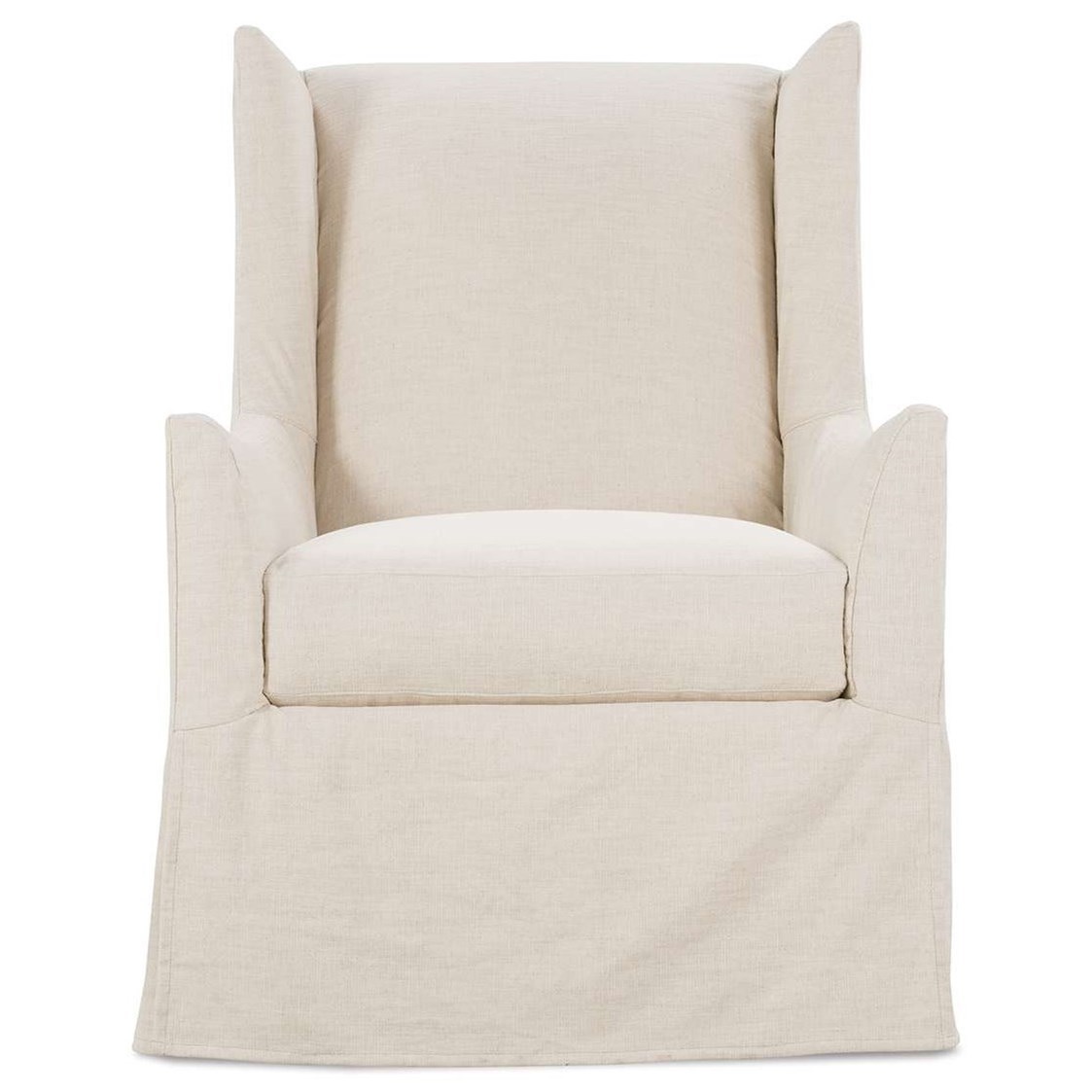 Keely slipcovered swivel chair on sale