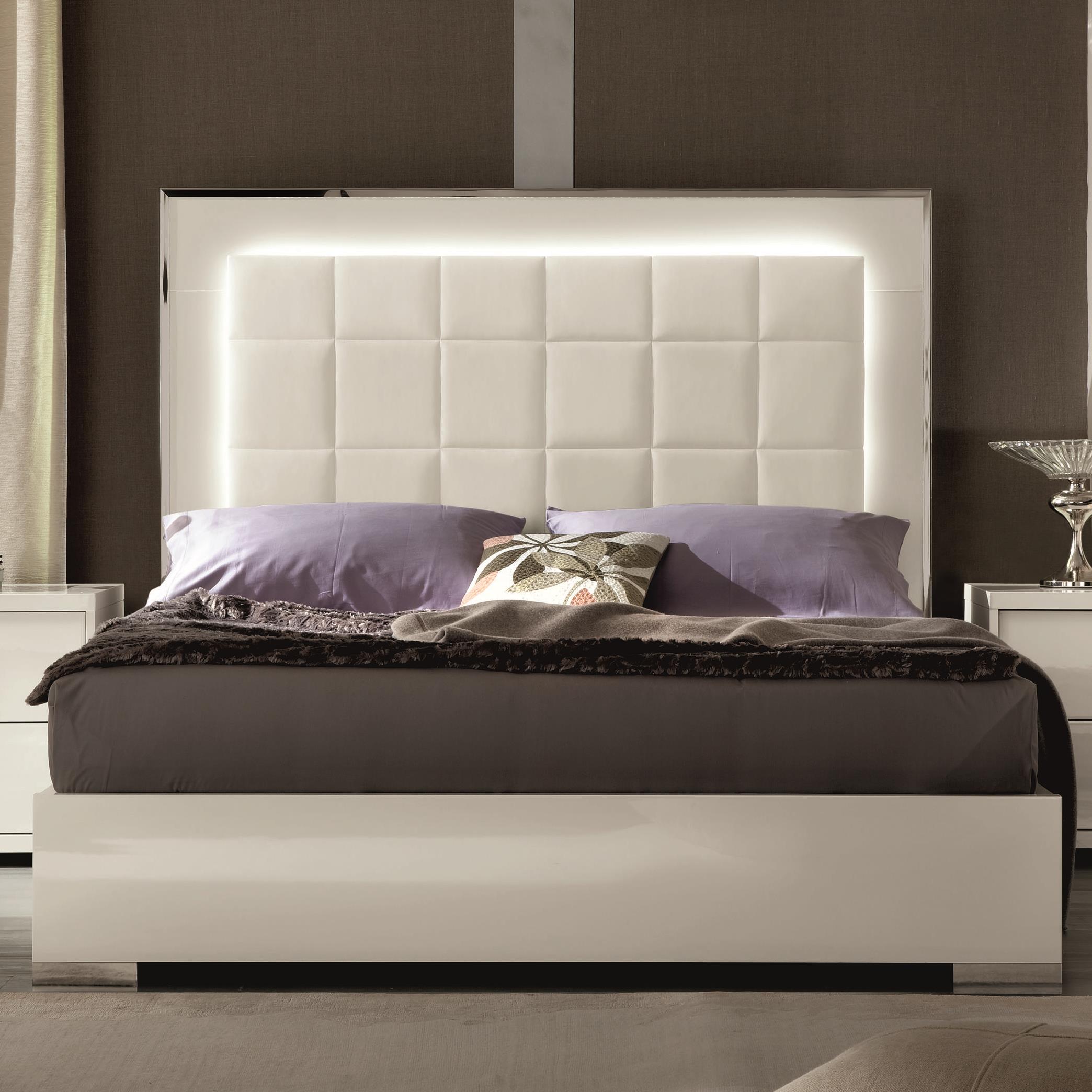 Modern beds sales with led lights