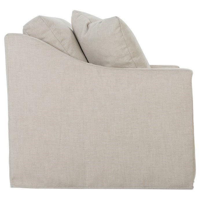 Rowe P603 P604 SLIP 002 Transitional Sofa with Loose Pillow Back and Slipcover Reeds Furniture Sofas