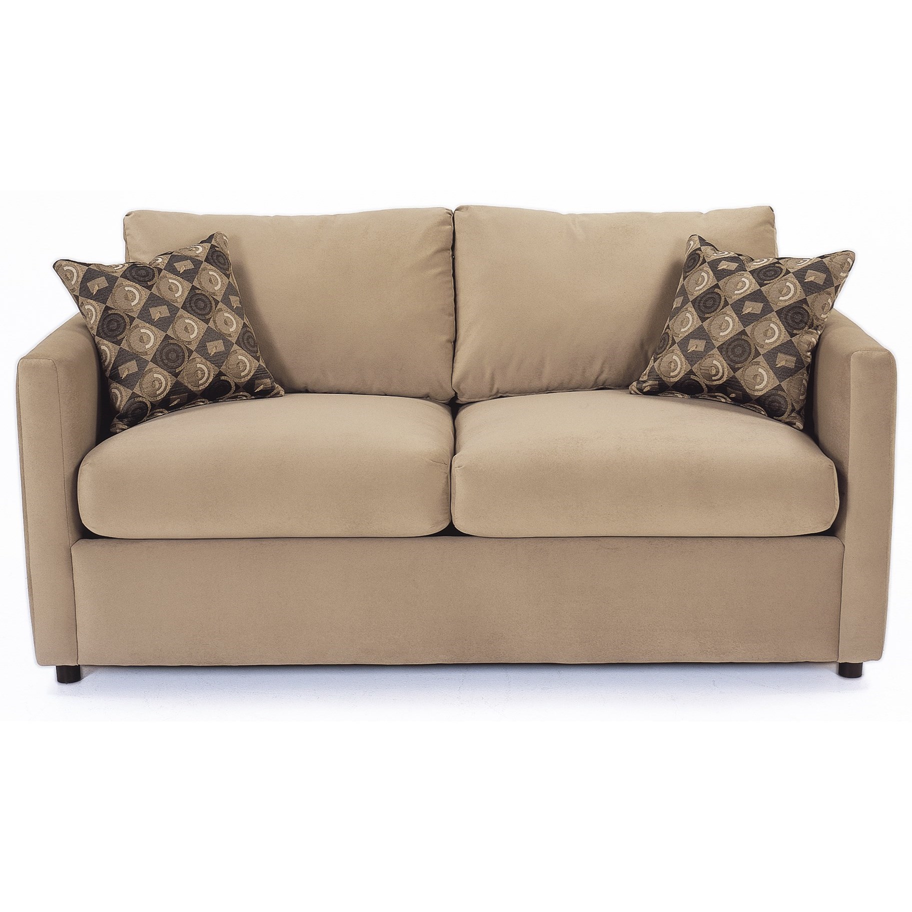 Rowe Stockdale 299579188 Contemporary Two Cushion Full Sleeper Sofa Belfort Furniture Sleeper Sofas