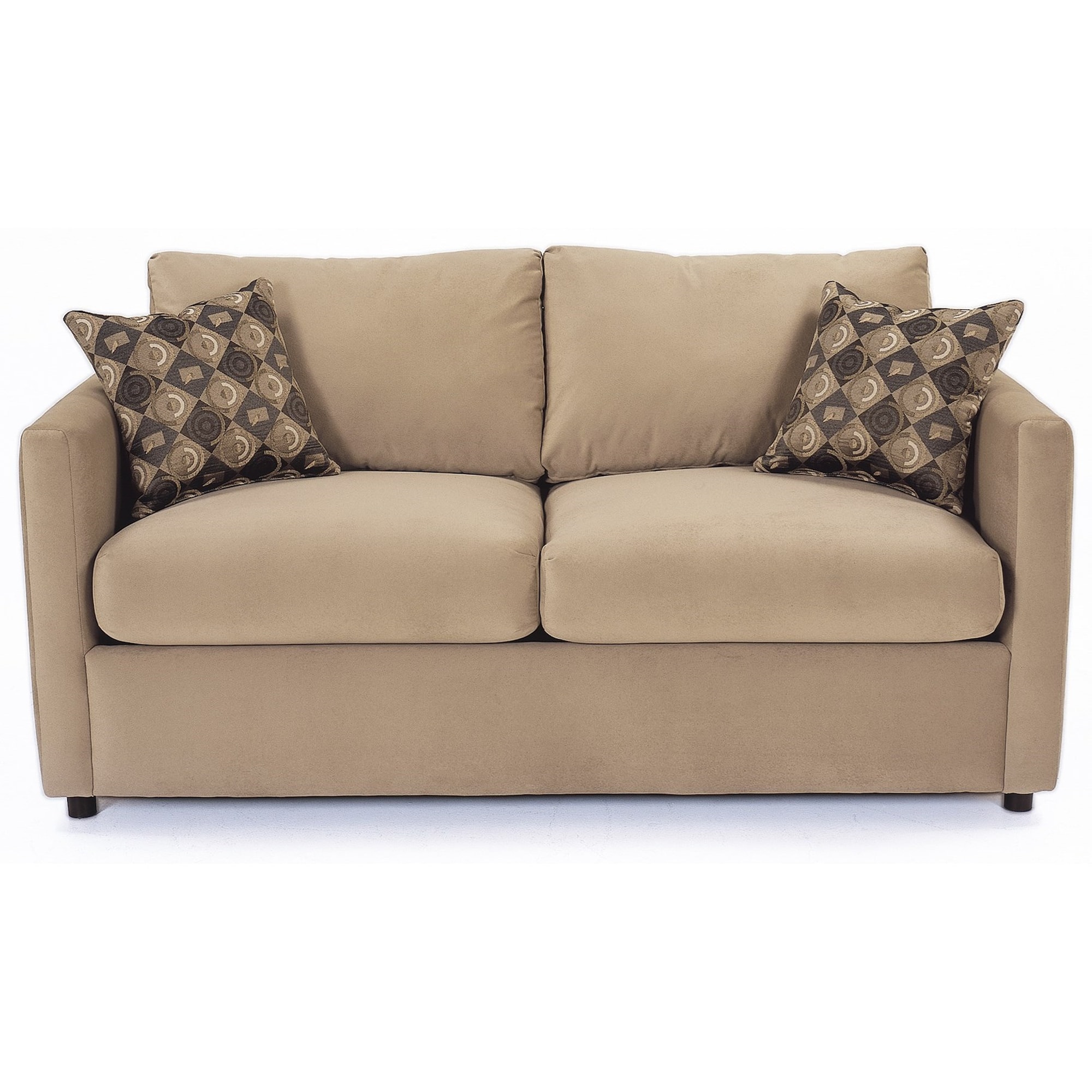 Rowe Stockdale C299F000 Contemporary Two Cushion Full Sleeper Sofa Baer's Furniture Sleeper