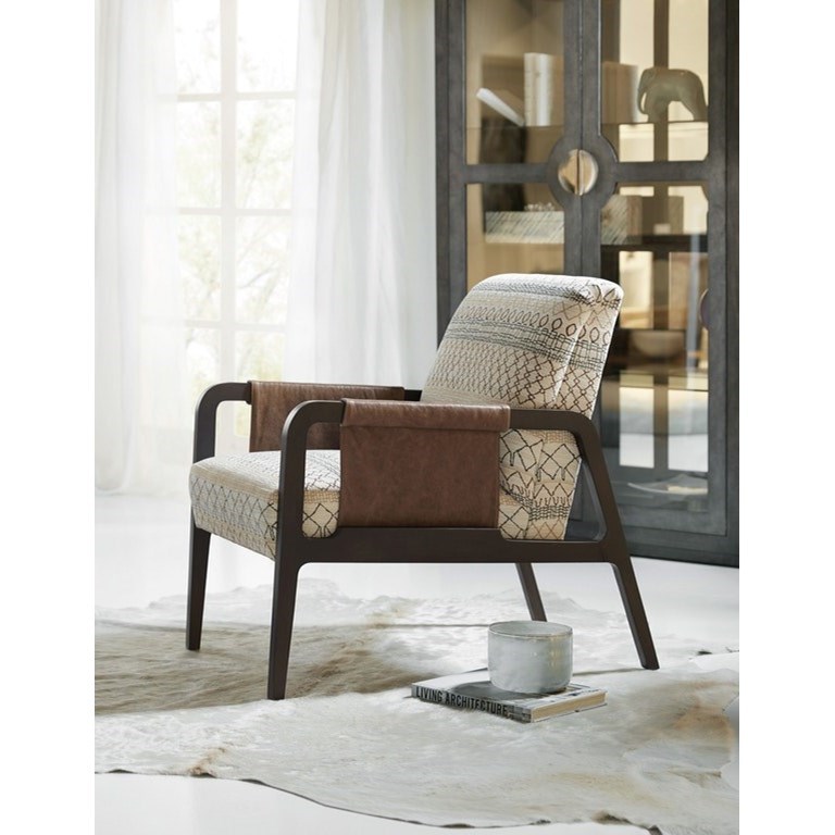 Exposed wood store chair