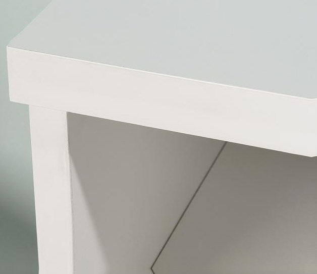 Sauder craft pro series open storage cabinet top in white 421405