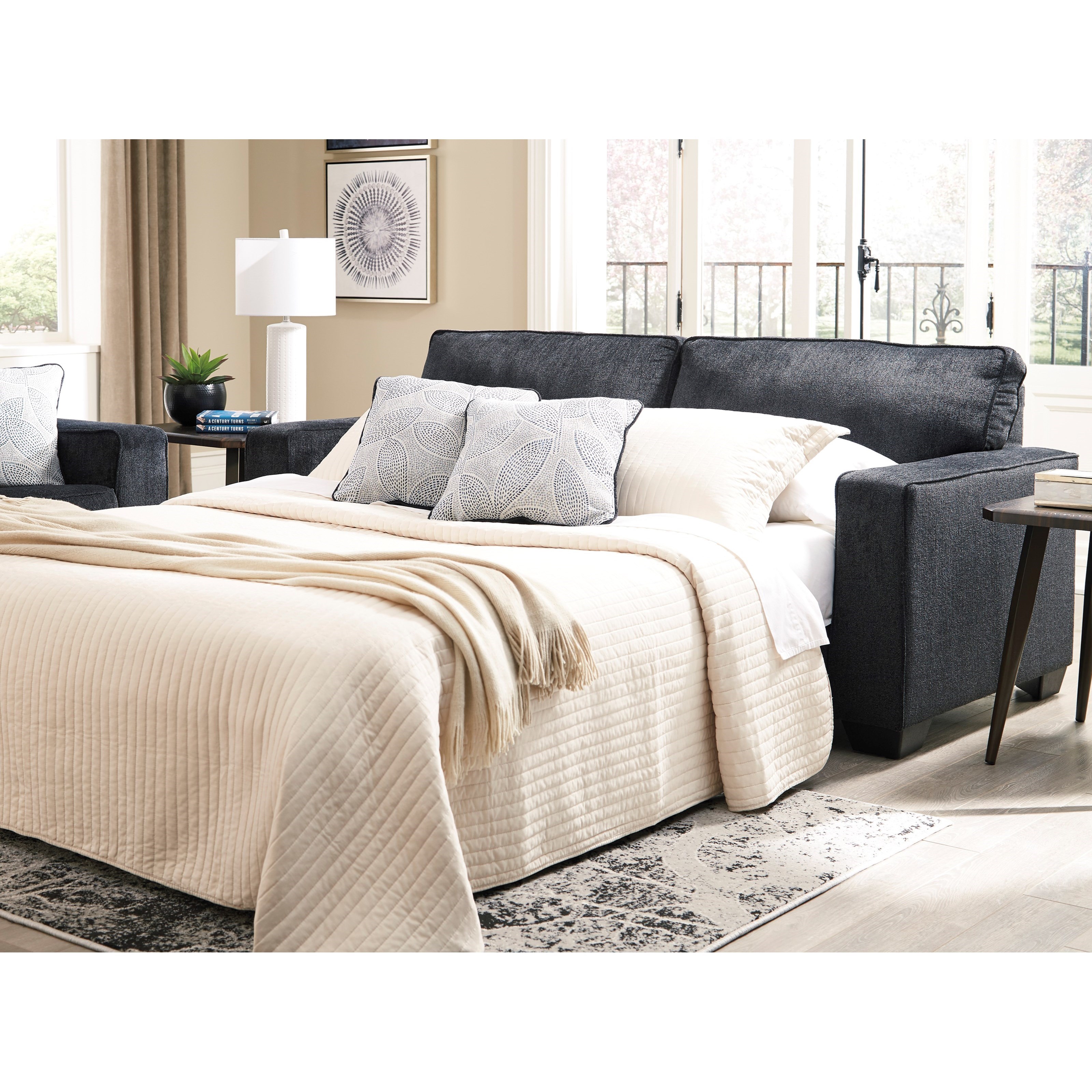 Burgis Design Alice 1486981 Queen Sofa Sleeper with Memory Foam Mattress Bennett s Furniture and Mattresses Uph Sofa Sleepers