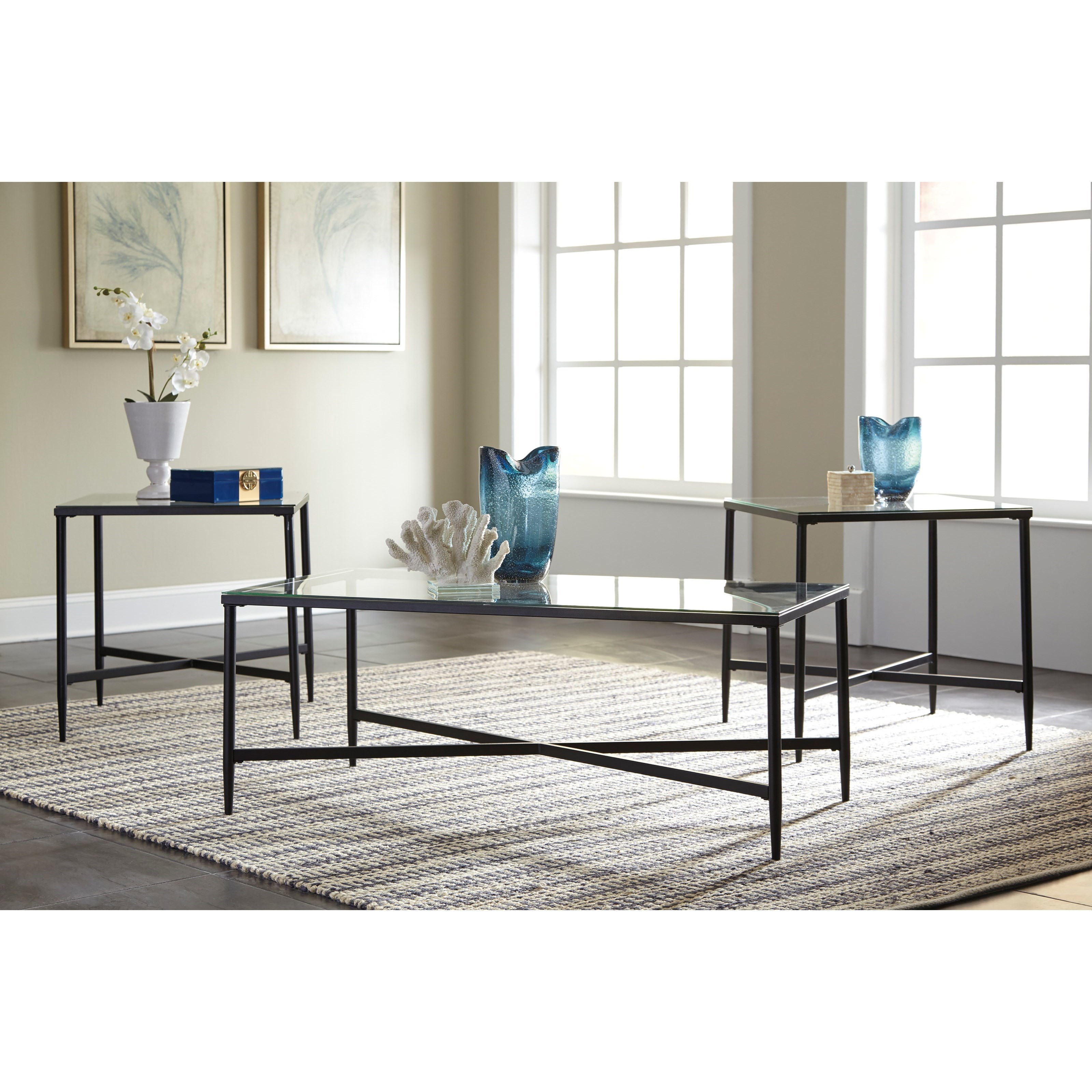 Occasional outlet glass tables