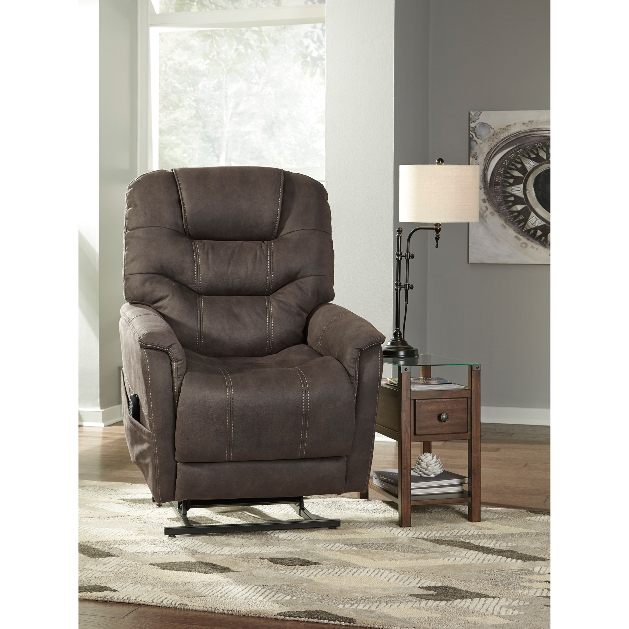 Signature Design by Ashley Ballister 21604-12 Power Lift Recliner with  Power Adjustable Lumbar and Headrest, Furniture and ApplianceMart
