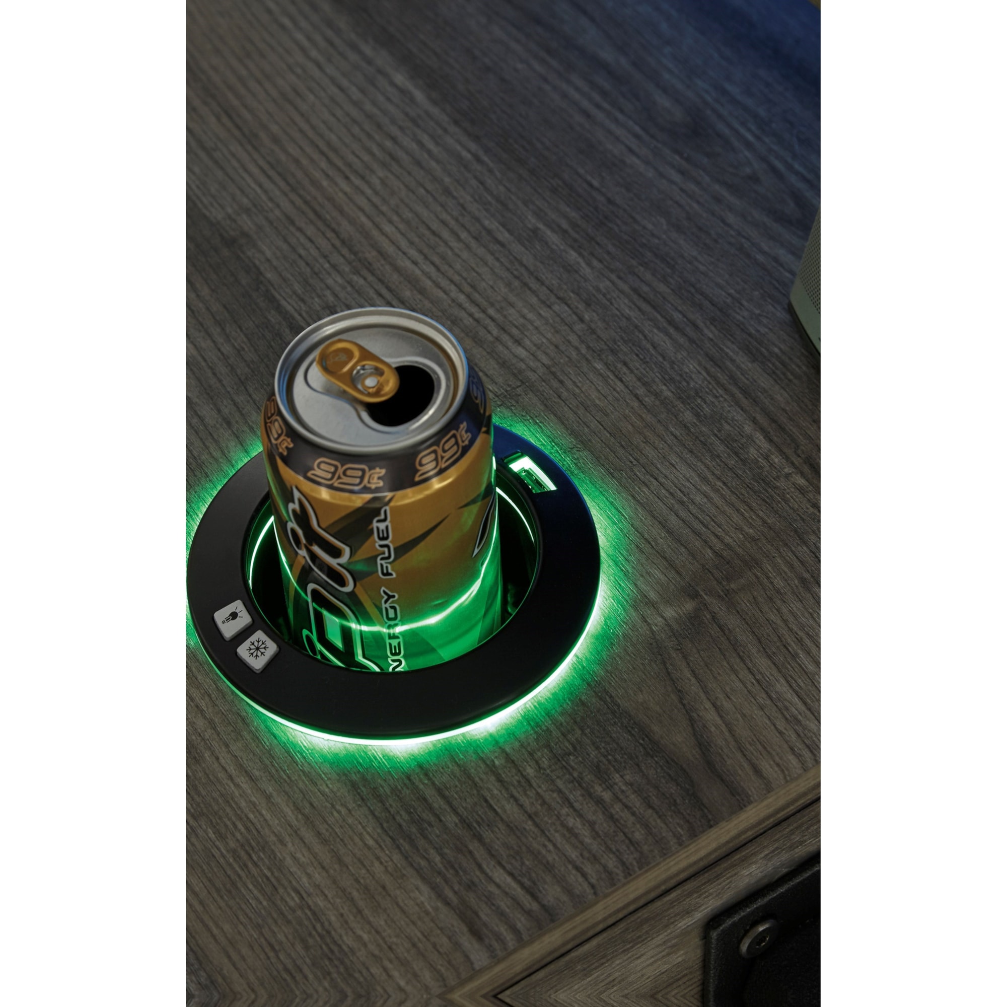 Signature Design by Ashley Barolli H70028 Gaming Desk with Open Cubbies, Monitor Stand, and PC