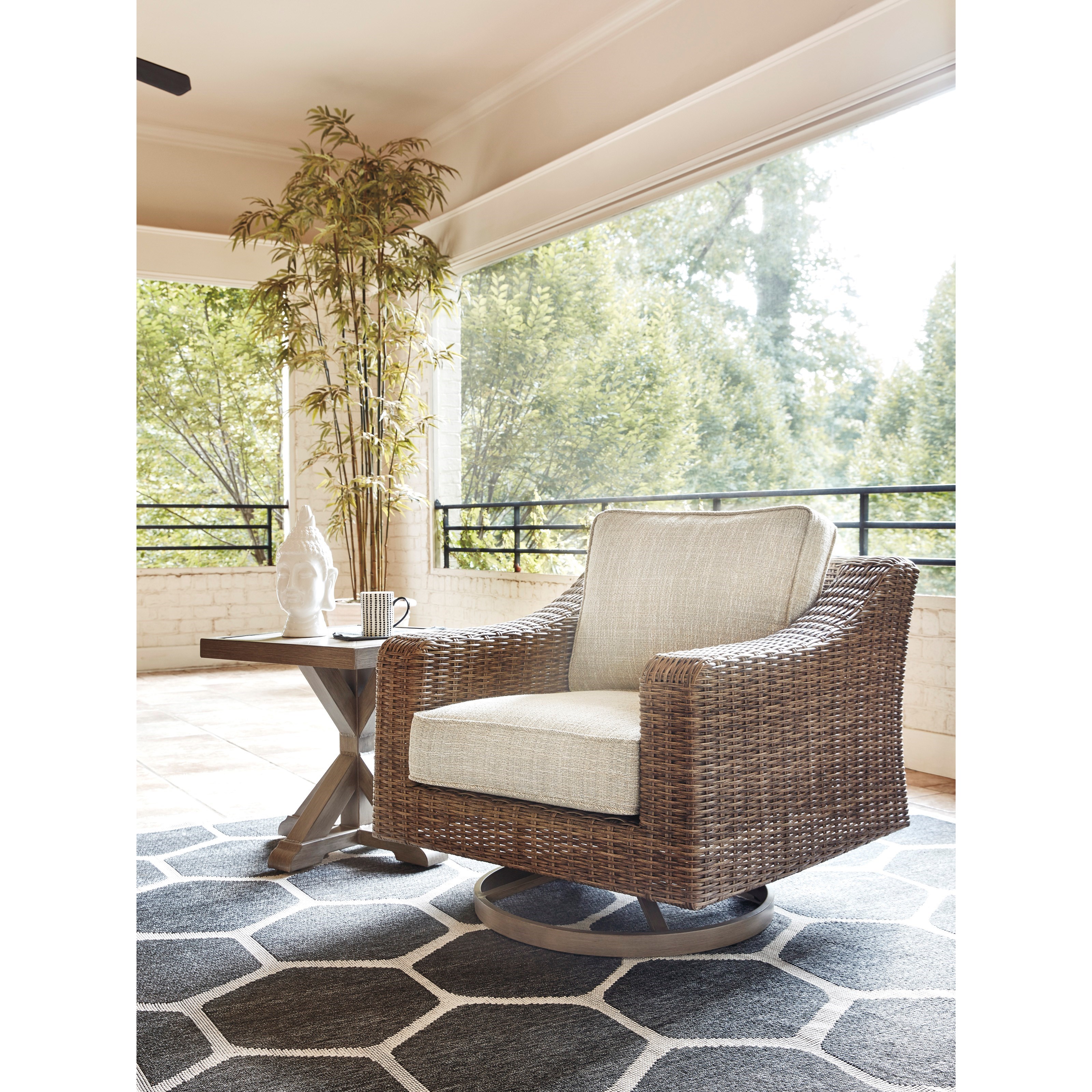 Ashley beachcroft swivel lounge hotsell chair