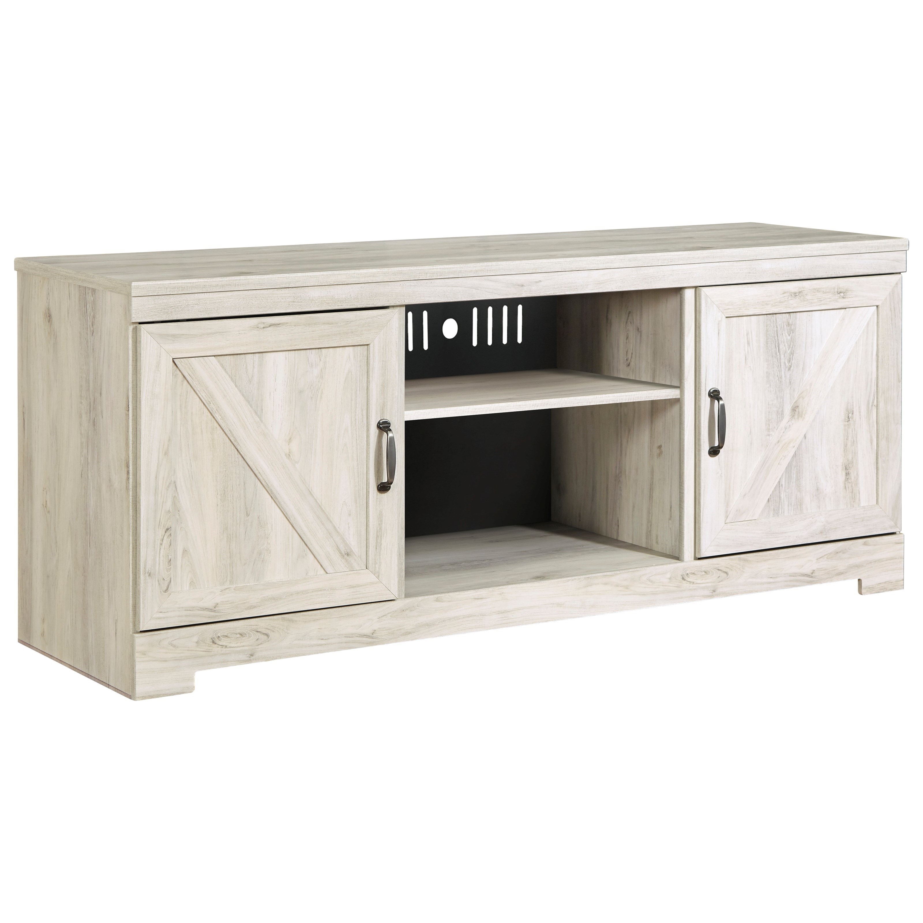 Ashley white shop tv stand