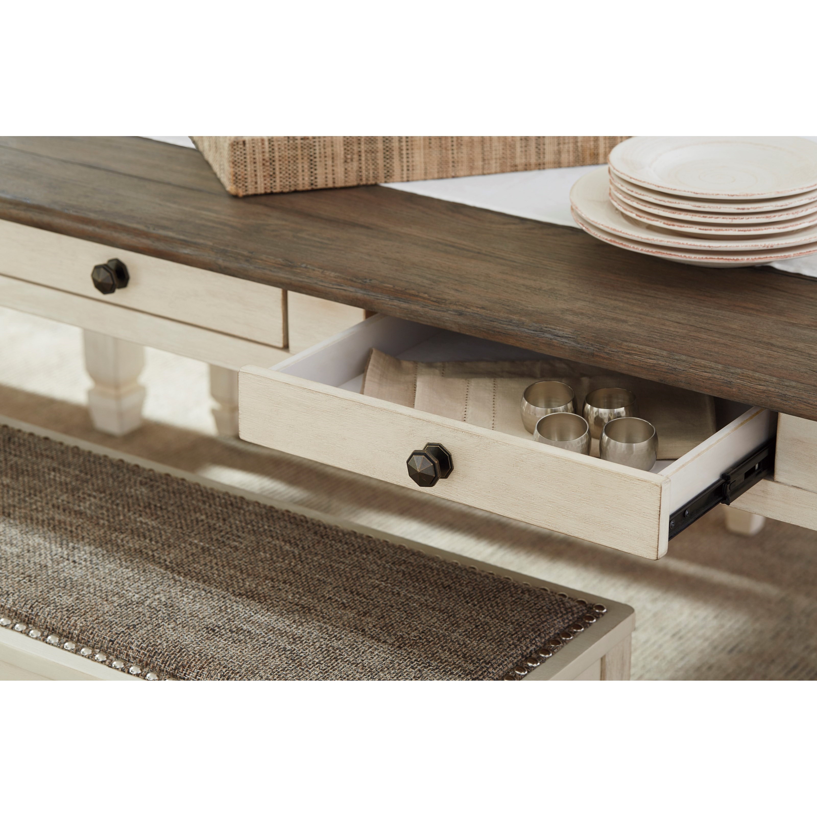 Ashley bolanburg 6 piece rectangular dining shop table set