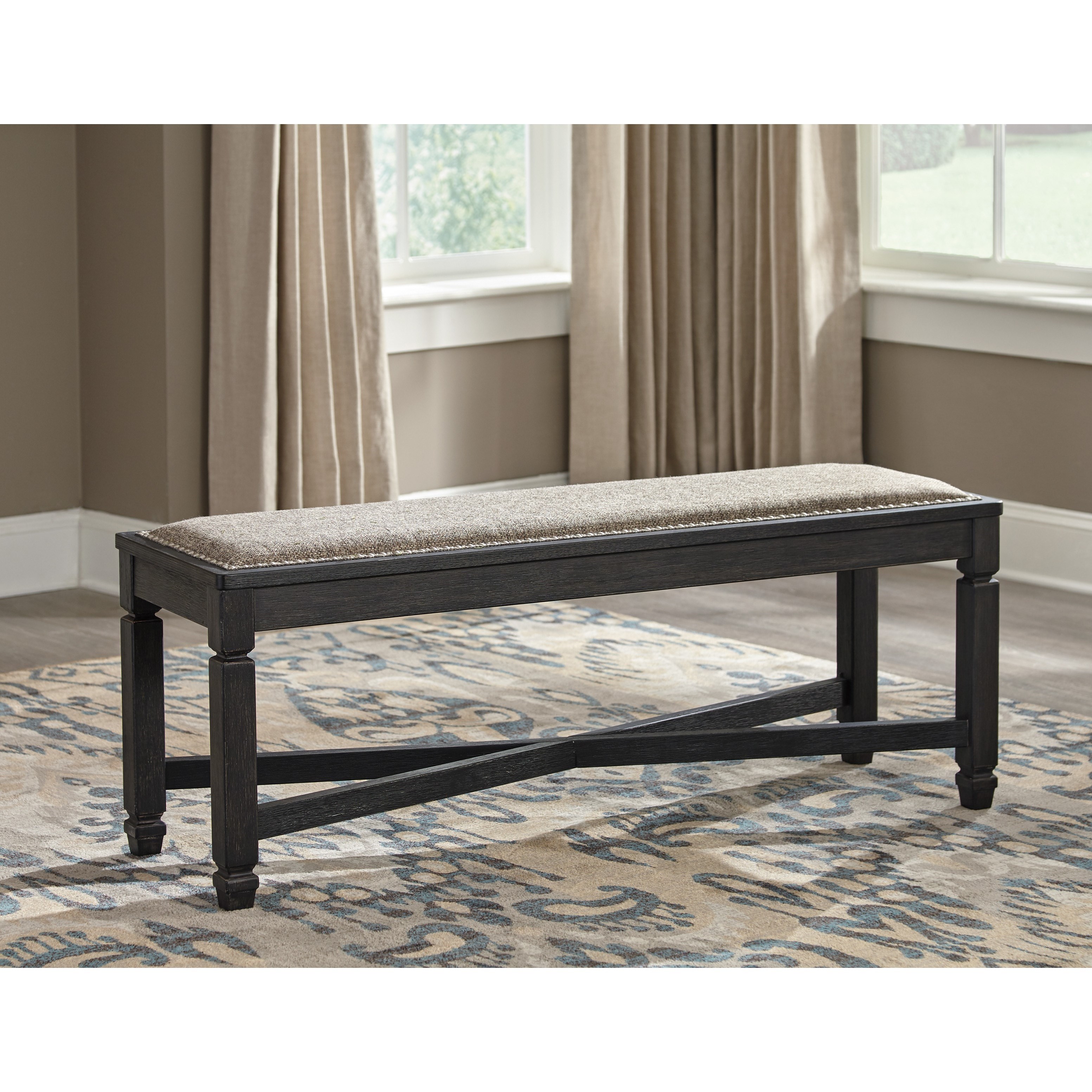 Custom upholstered deals dining bench