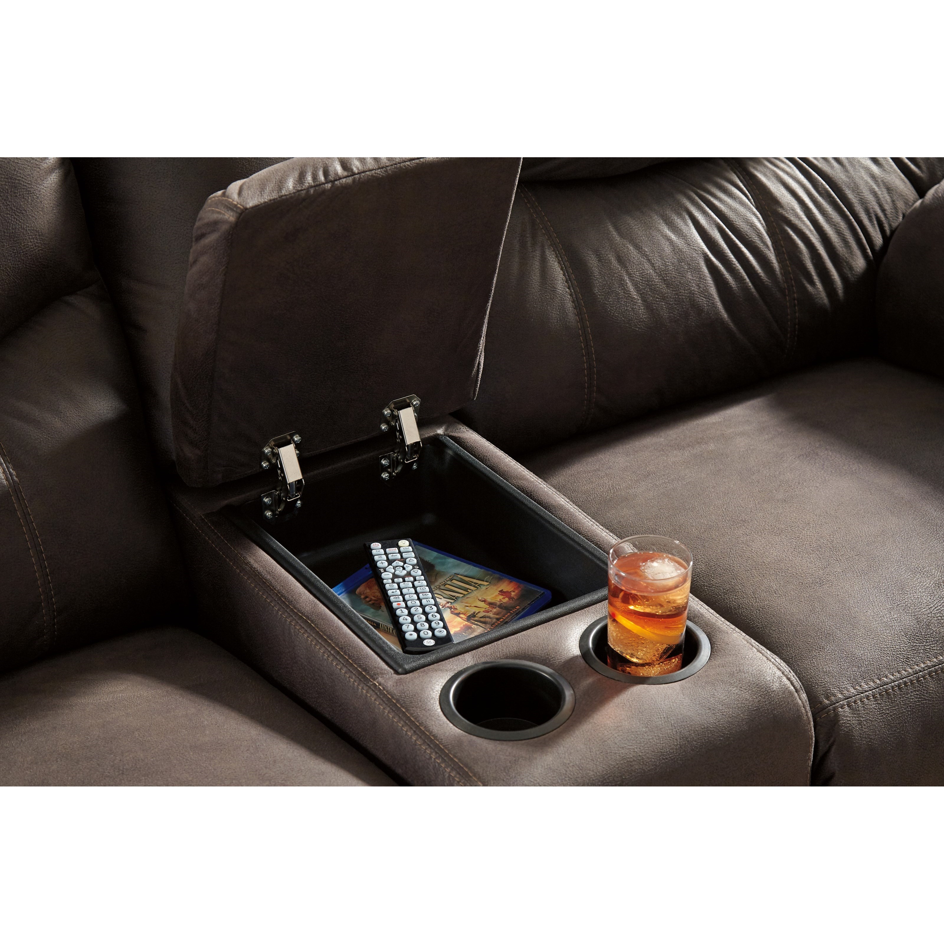 Boxberg reclining 2025 loveseat with console