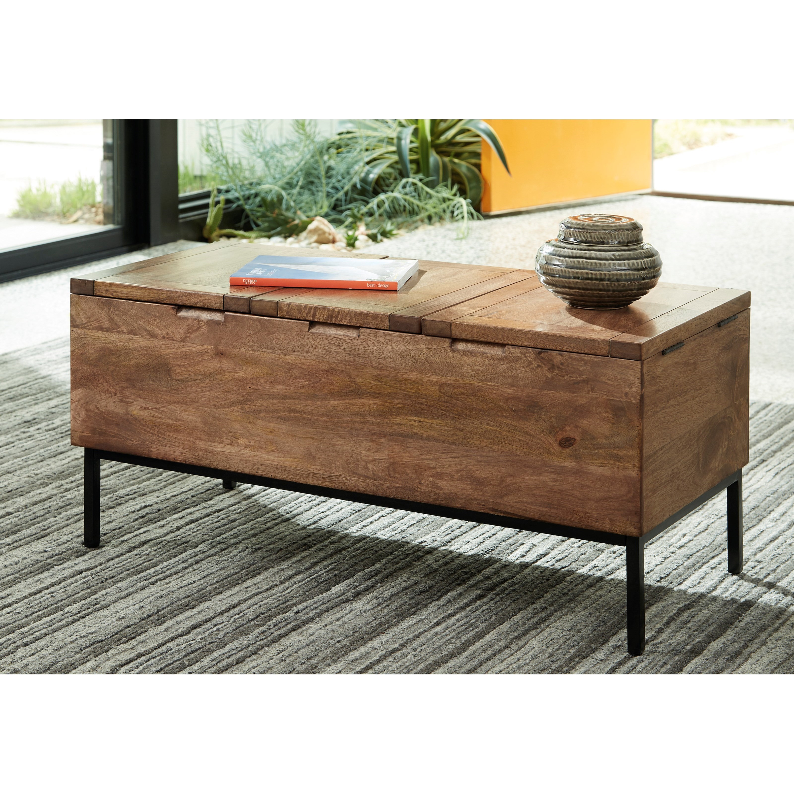 Solid store wood trunk