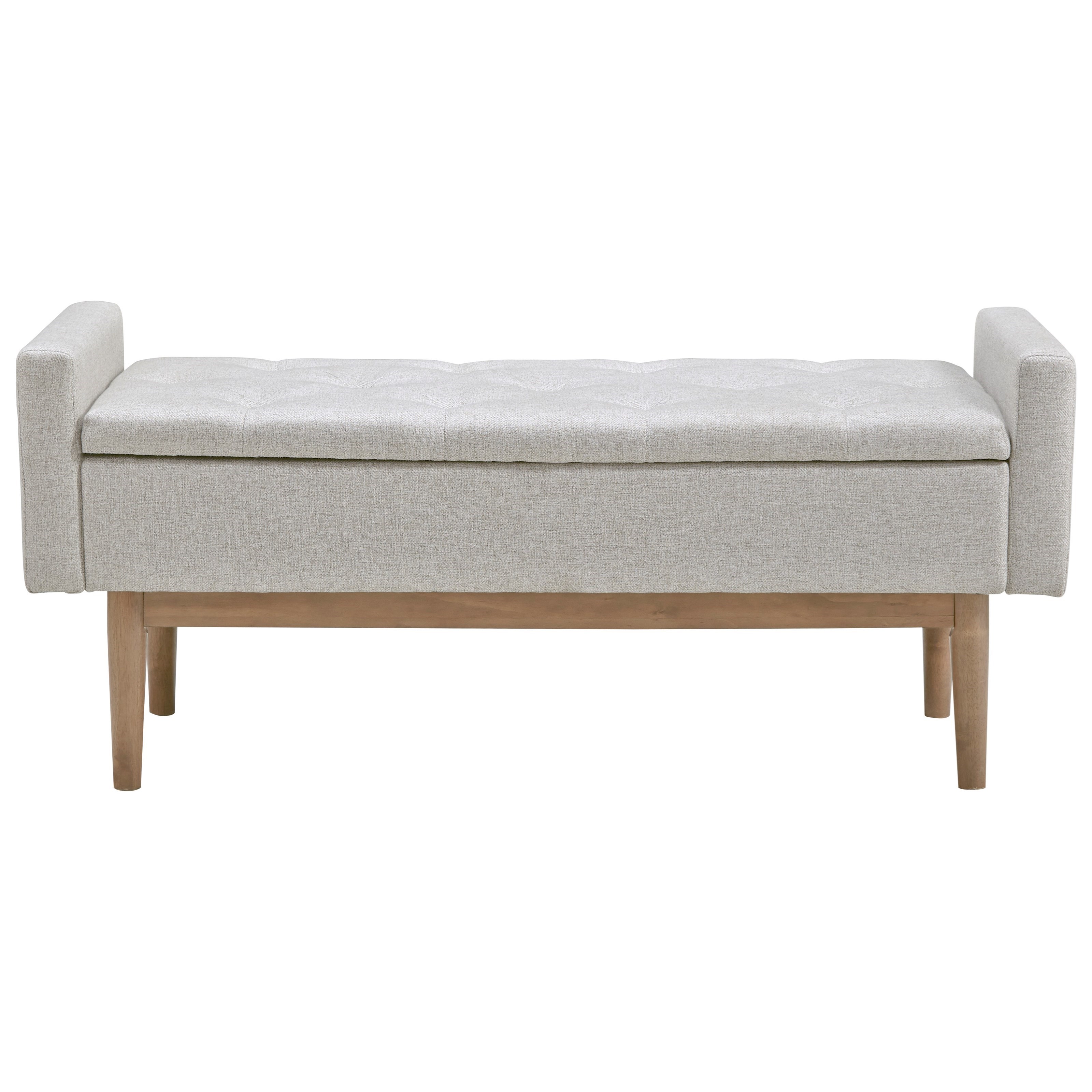 West elm mid century cheap storage bench