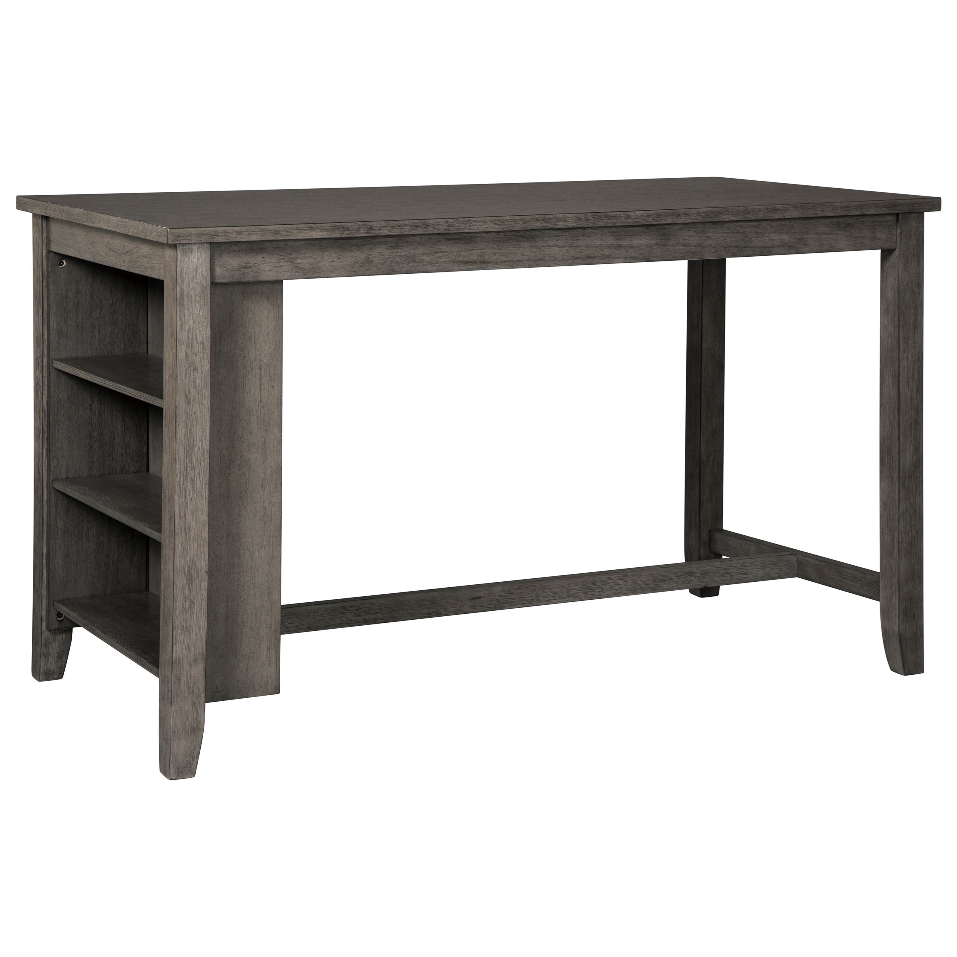 Signature Design by Ashley Caitbrook D388 13 Relaxed Vintage Counter Height Table with Adjustable Shelves Furniture and ApplianceMart Table Dining formal