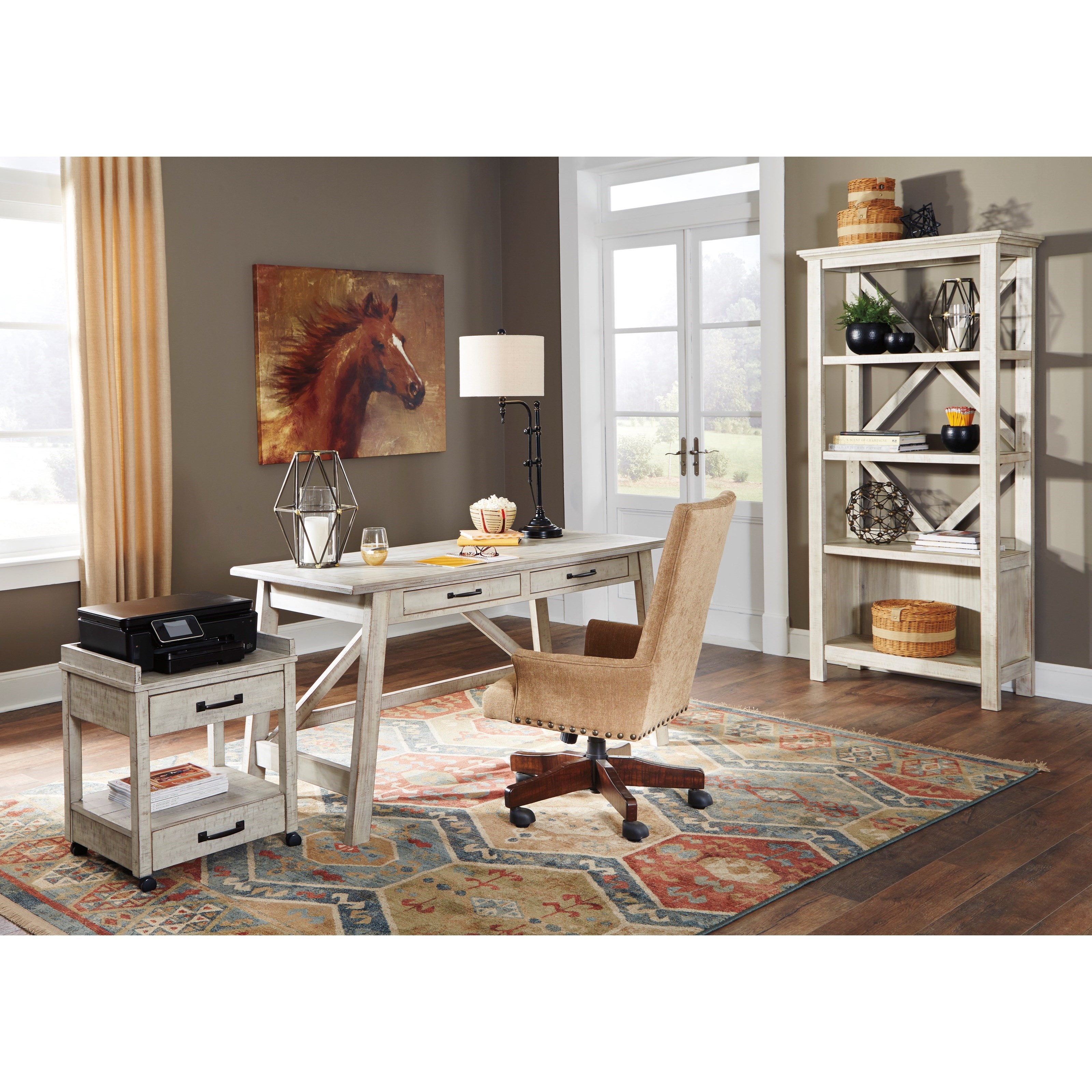 Ashley Carynhurst 668726145 Home Office Large Leg Desk Morris