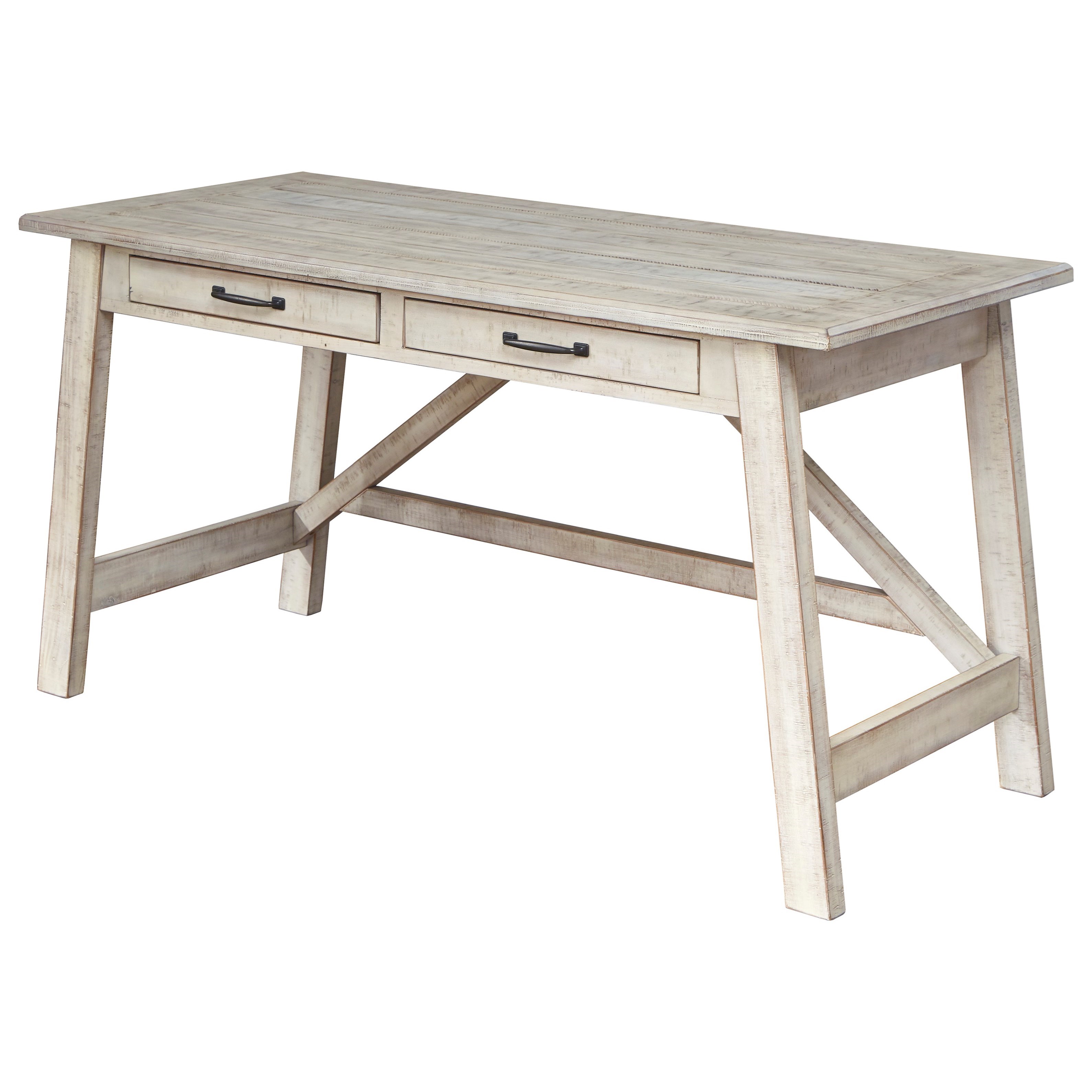 Ashley home office large outlet leg desk