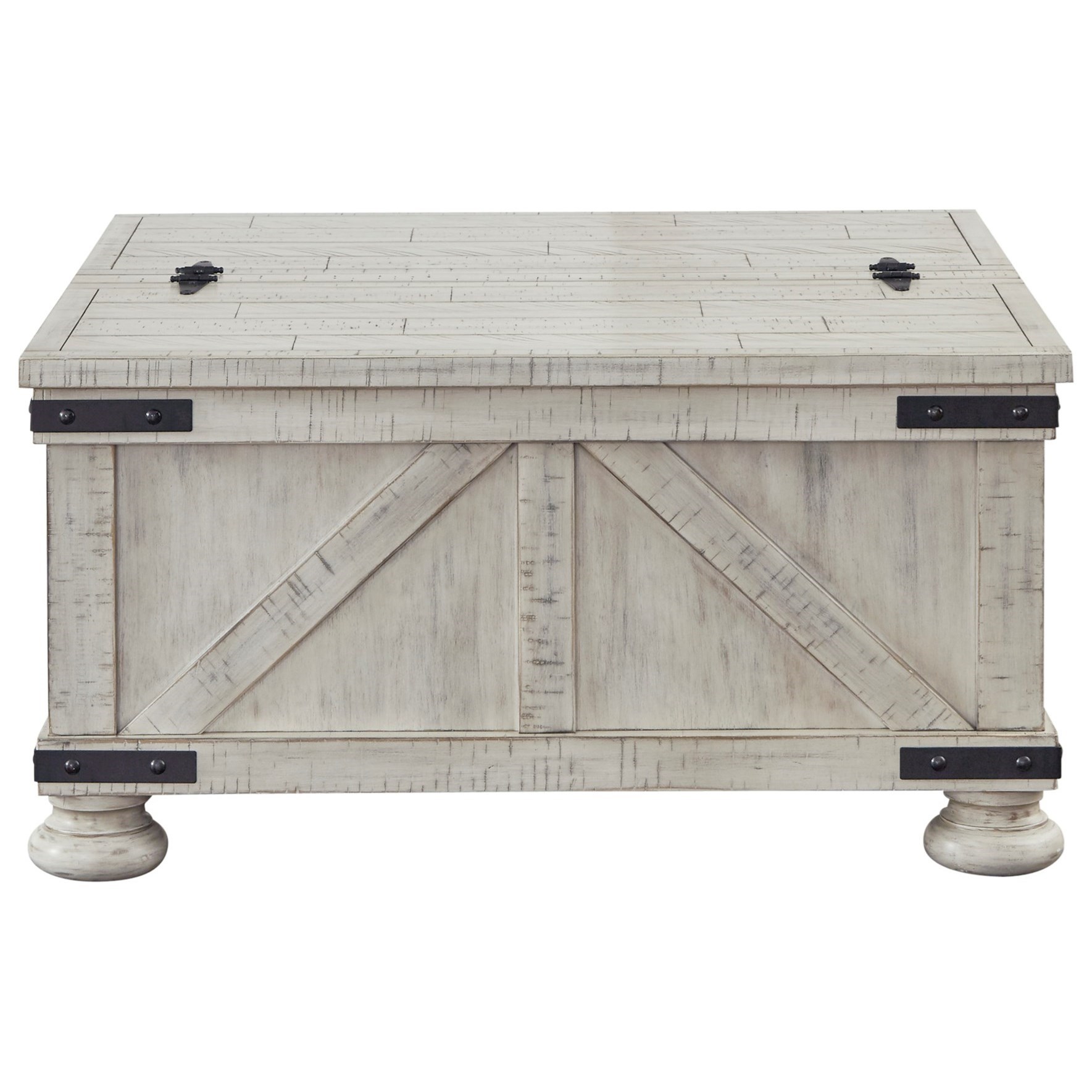 Whitewash square hotsell coffee table