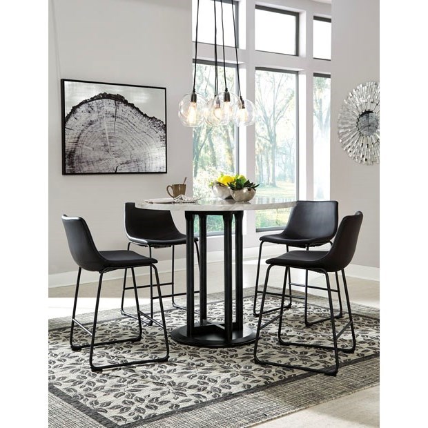Faux marble dining table ashley on sale