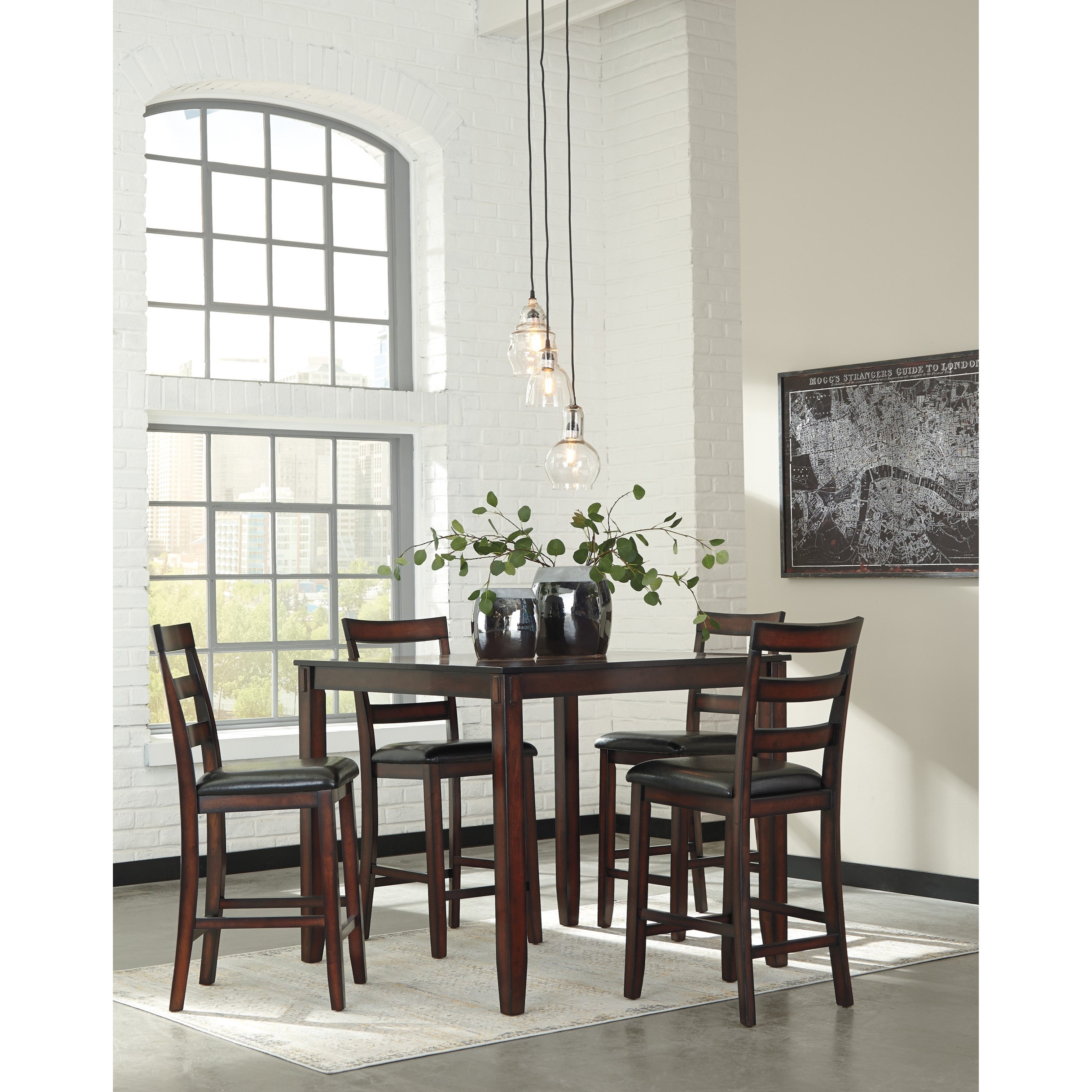 Coviar dining room table and deals chairs