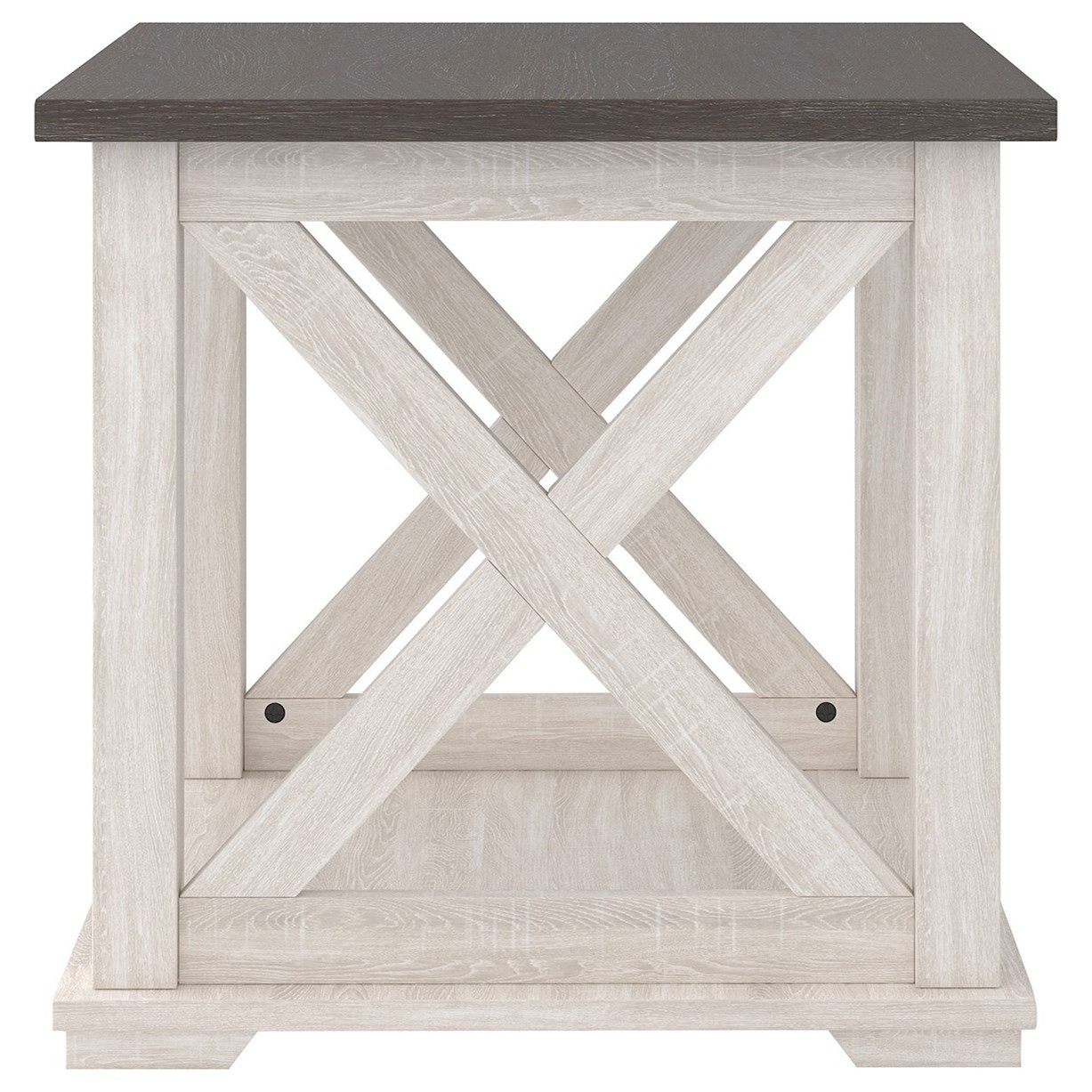Ashley farmhouse end outlet table