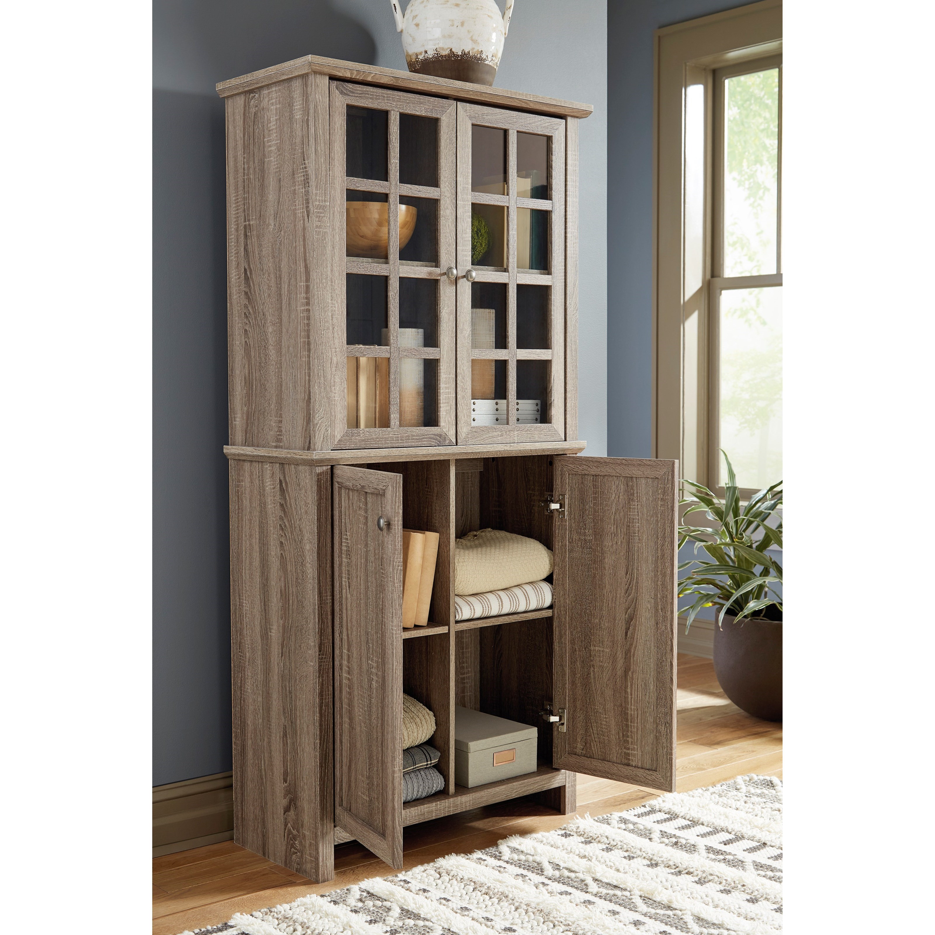 Signature Design by Ashley Drewmore ZH141454 Tall Accent Cabinet