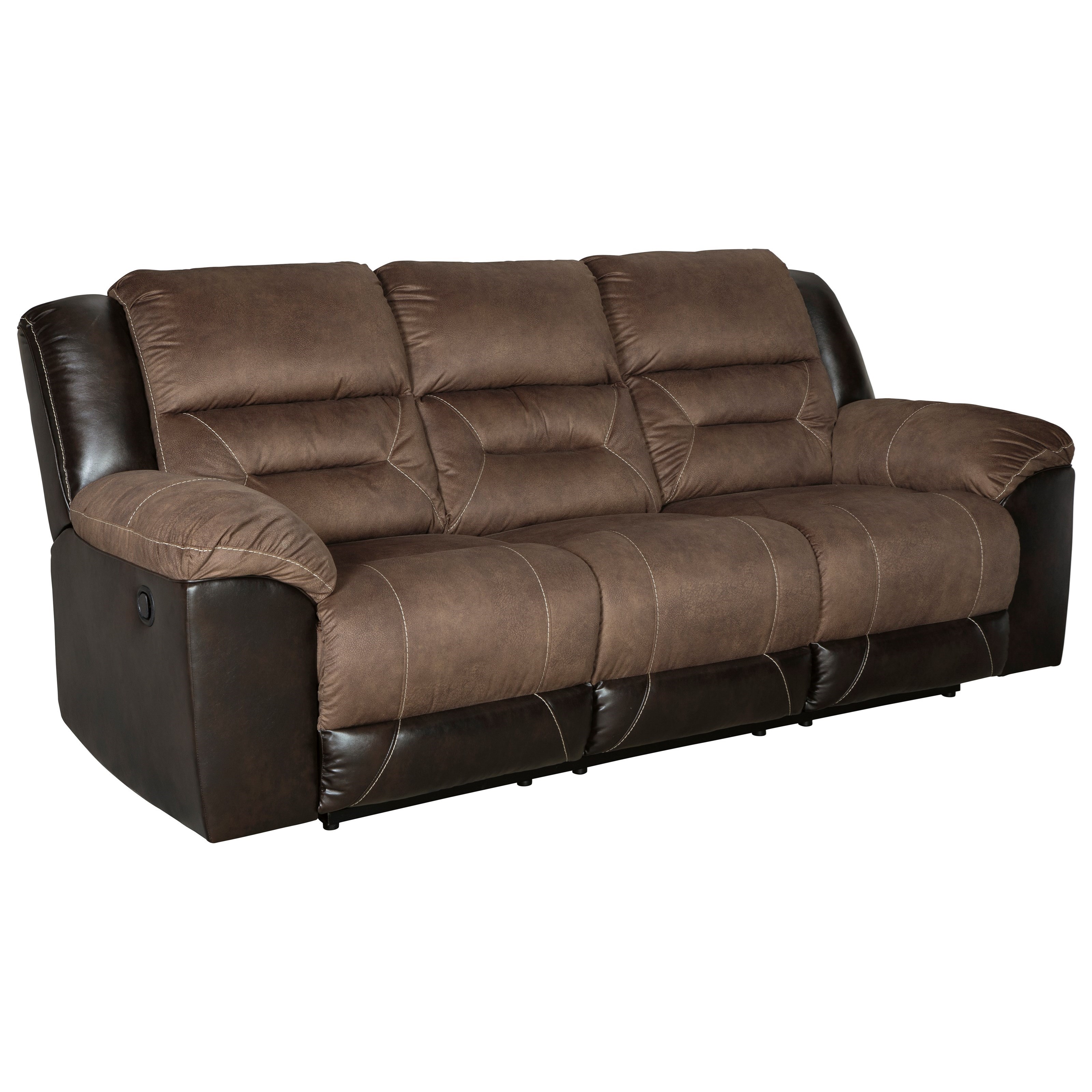 Ashley furniture store brown reclining couch