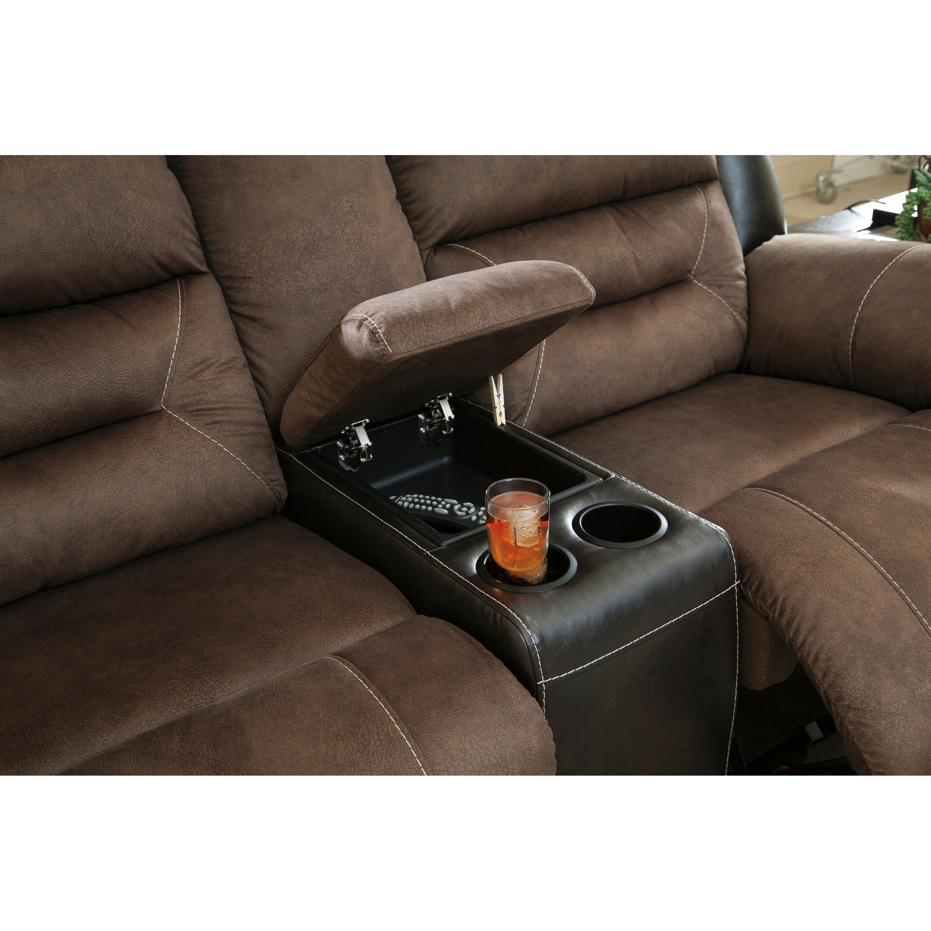 Earhart slate outlet reclining loveseat