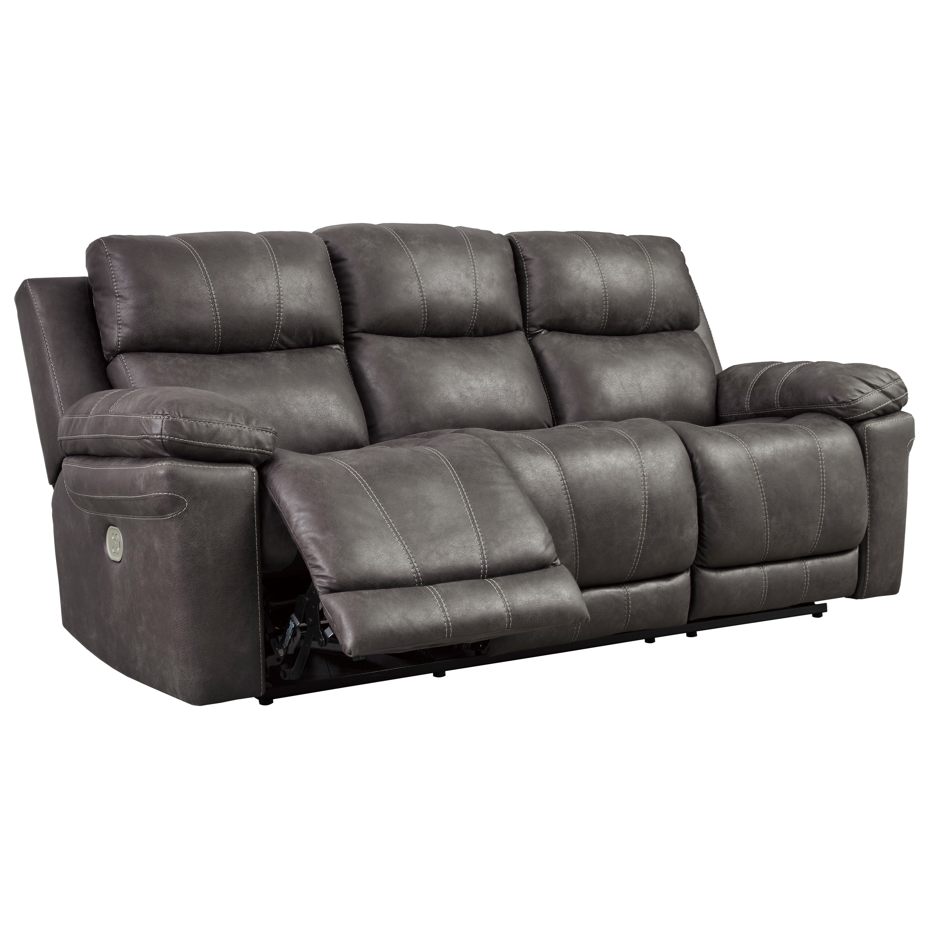 Erlangen midnight power reclining sofa with adjustable headrest store